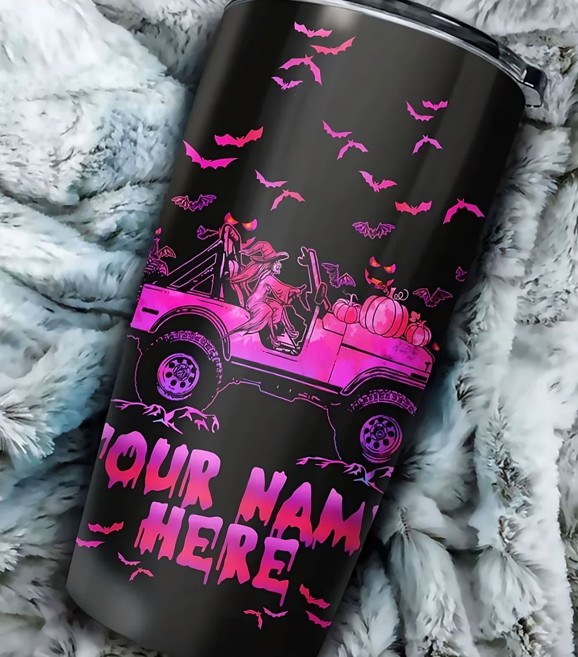 personalized-my-broom-broke-so-now-i-drive-a-jeep-pink-tumbler