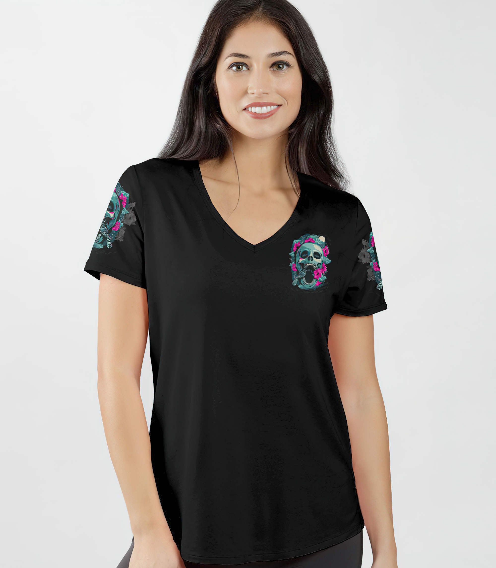 the-good-girl-in-me-got-tired-skull-all-over-print-30-women-v-neck-t-shirt