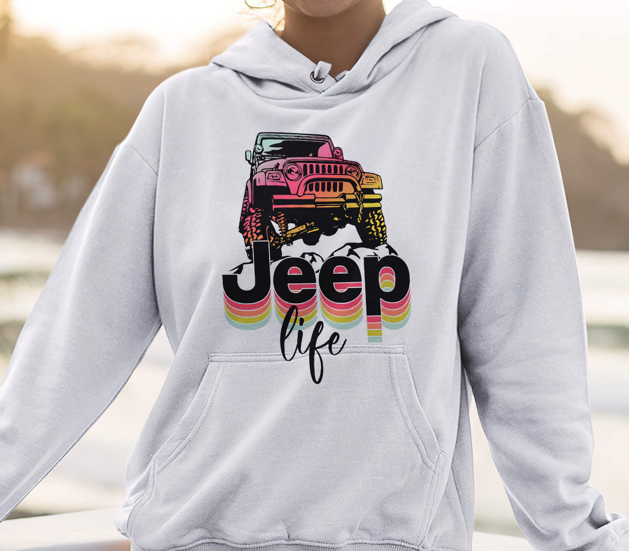 jeep-retro-beach-color-1-sided-hoodie