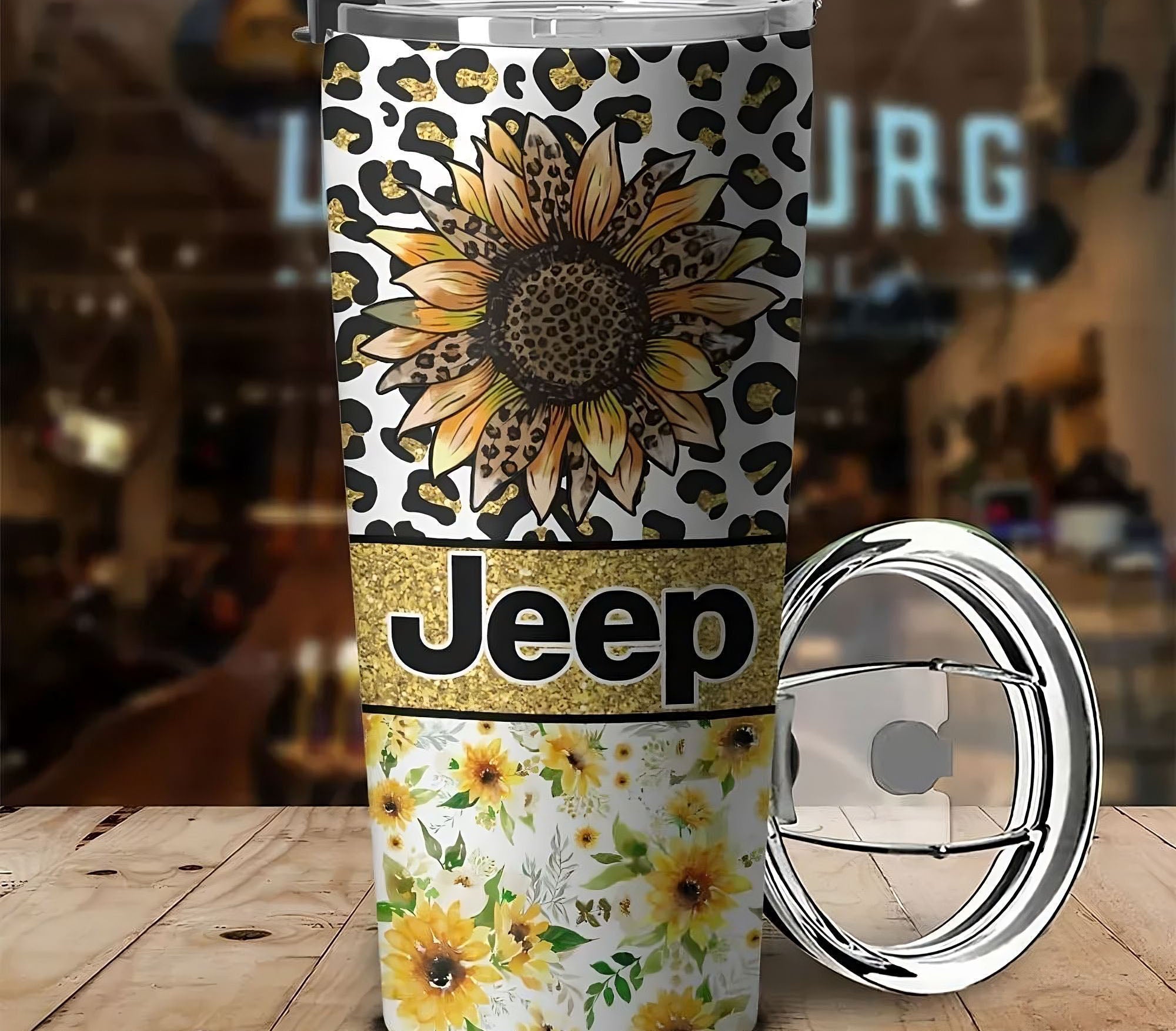 personalized-jeep-sunflower-tumbler