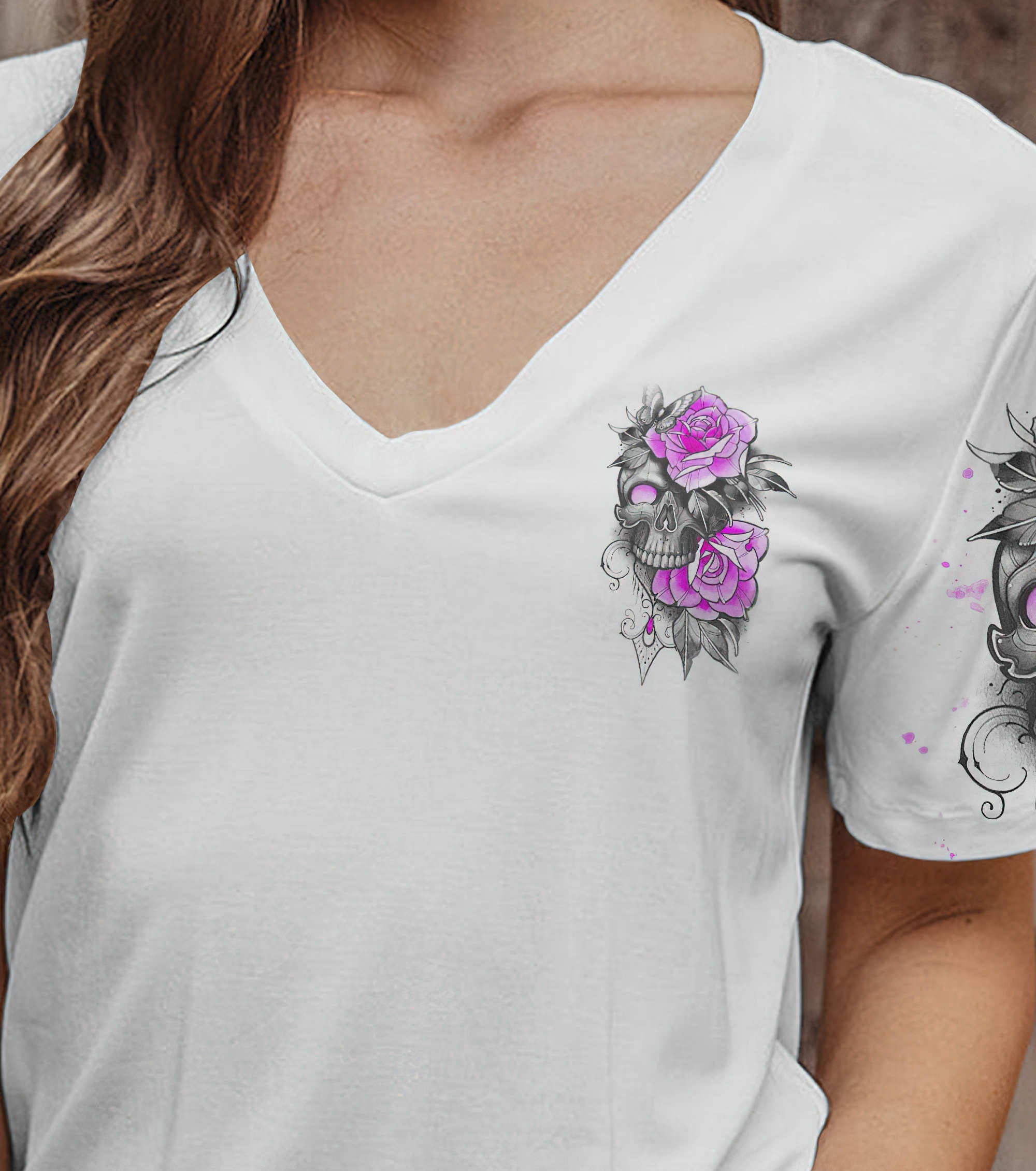 the-good-girl-in-me-got-tired-skull-all-over-print-2-women-v-neck-t-shirt