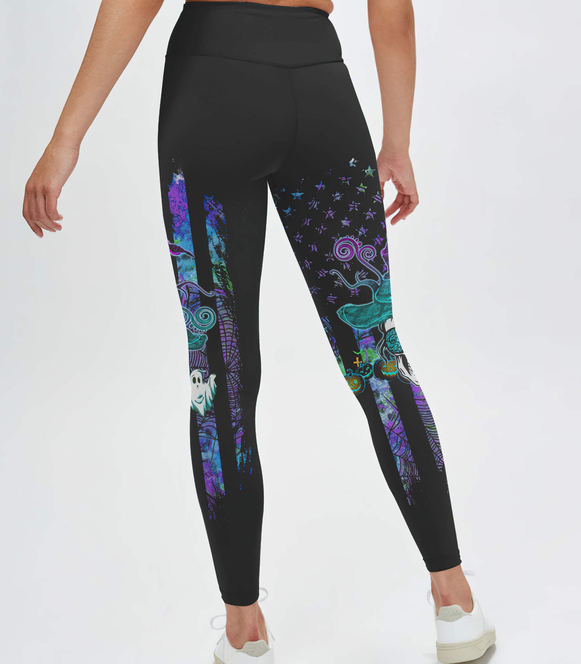 witch-by-nature-messy-bun-skull-all-over-print-leggings