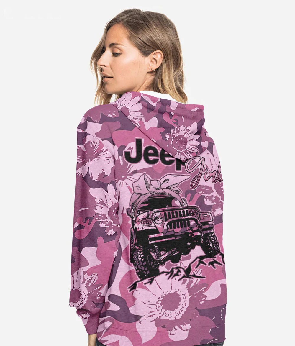 jeep-girl-pink-camo-flower-hoodie