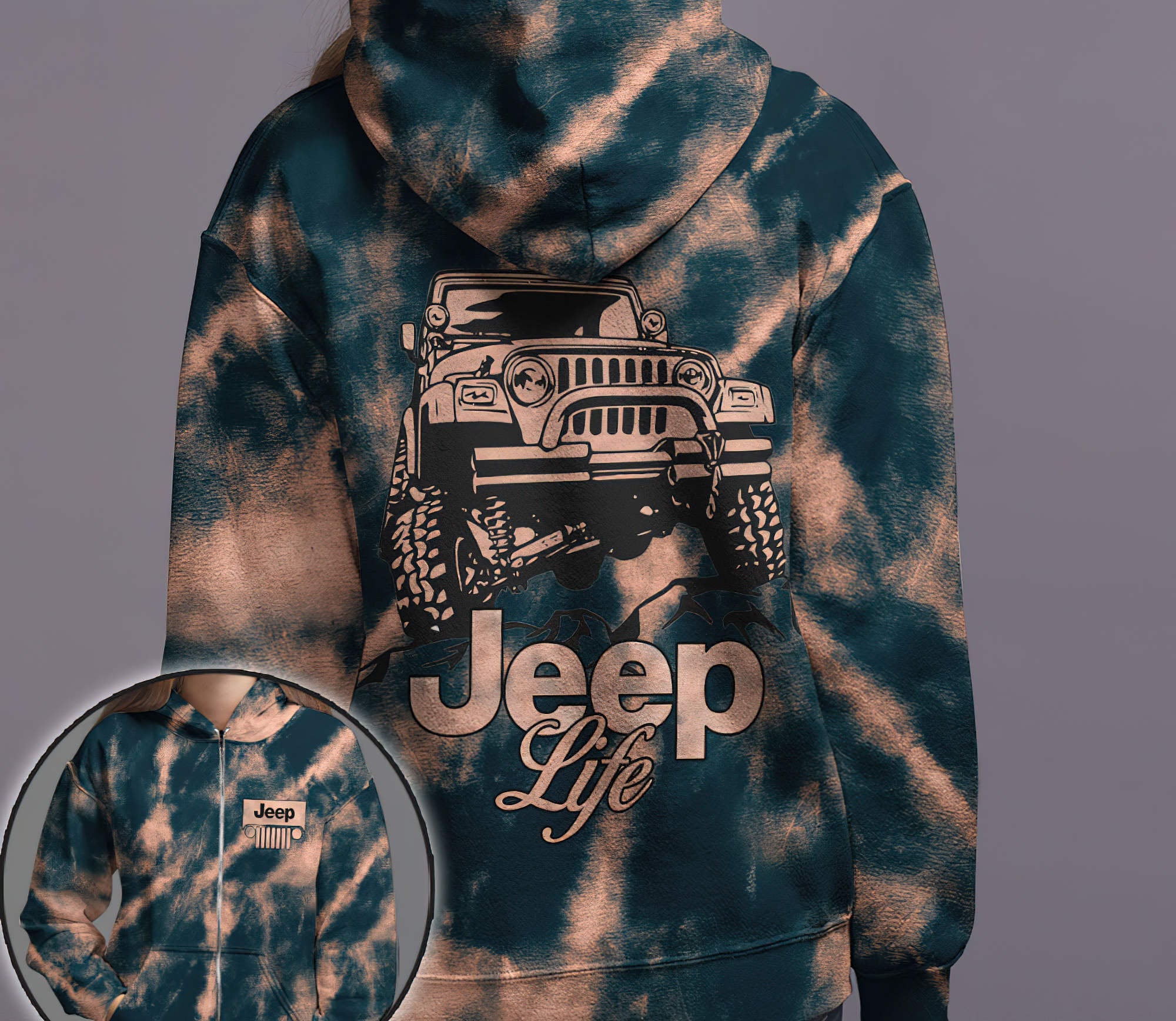 jeep-life-bleach-tie-dye-hoodie