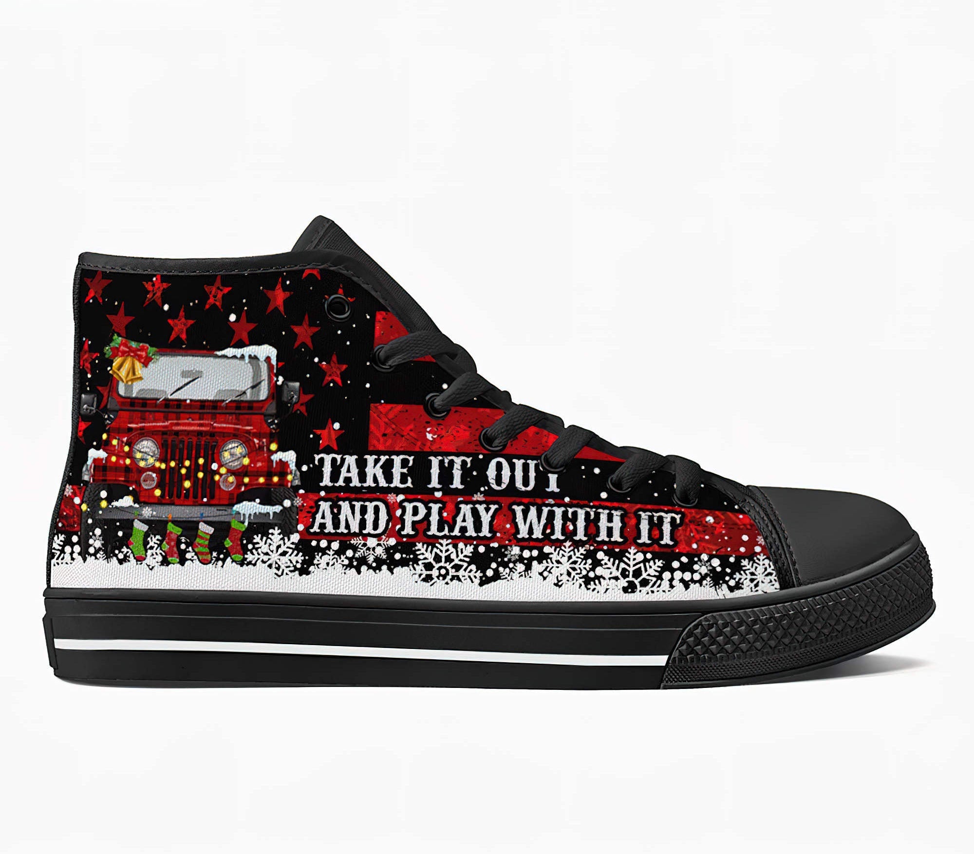 take-it-out-christmas-jeep-high-top-shoes