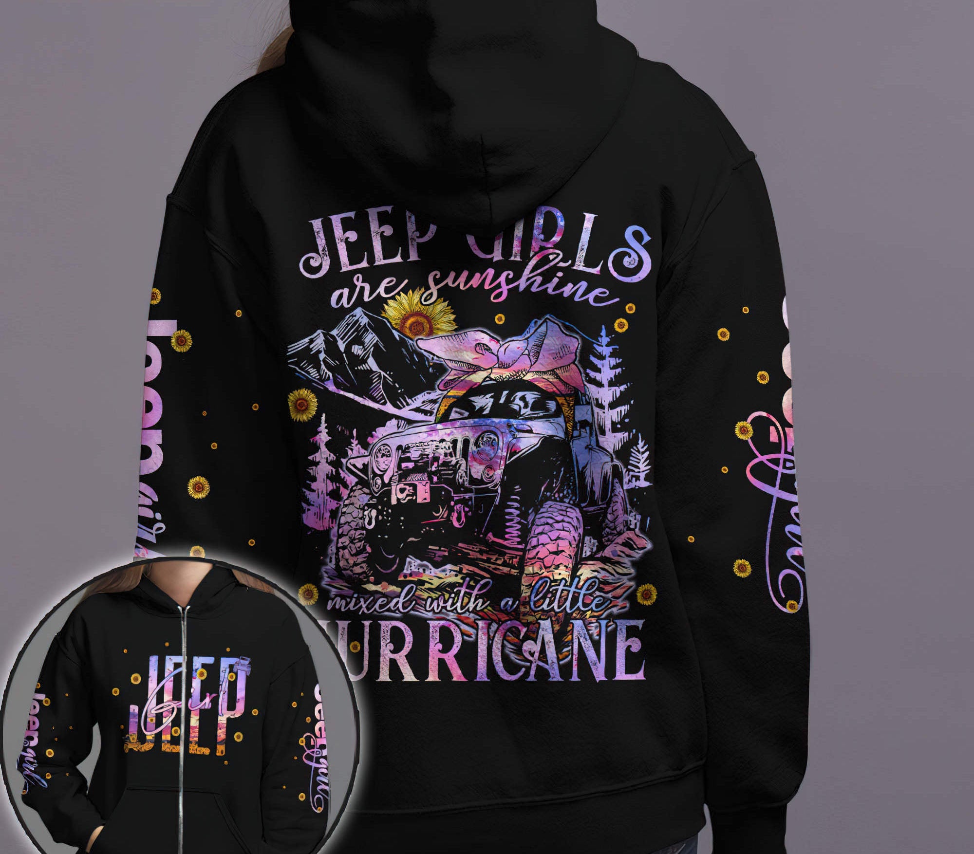 jeep-girls-are-sunshine-purple-hoodie