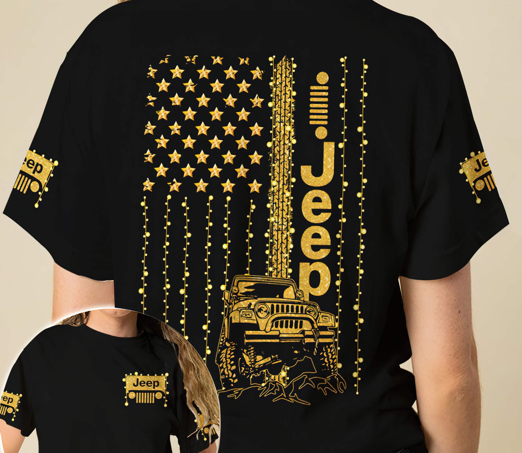 lights-flag-jeep-t-shirt