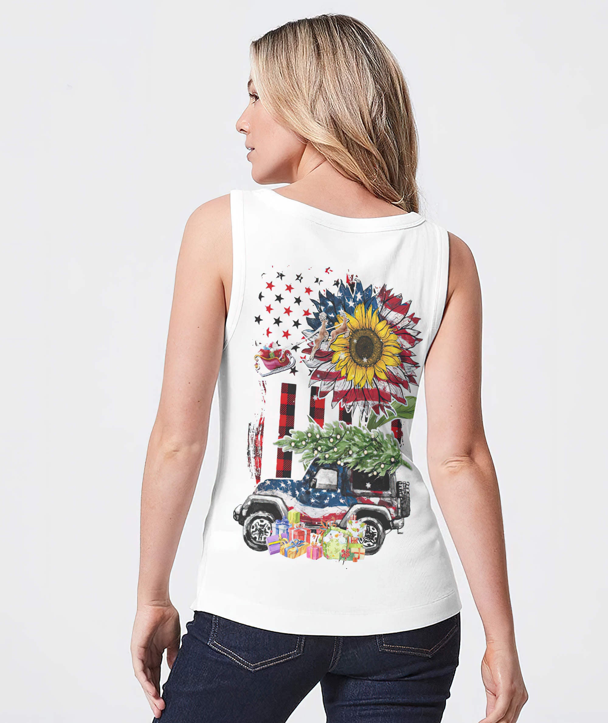 america-sunflower-jeep-christmas-tank-top