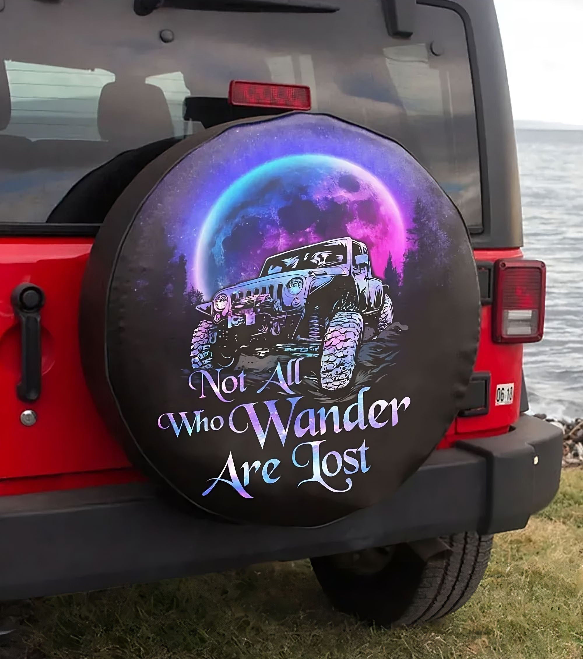 not-all-who-wander-are-lost-purple-moon-automotive-spare-tire-cover