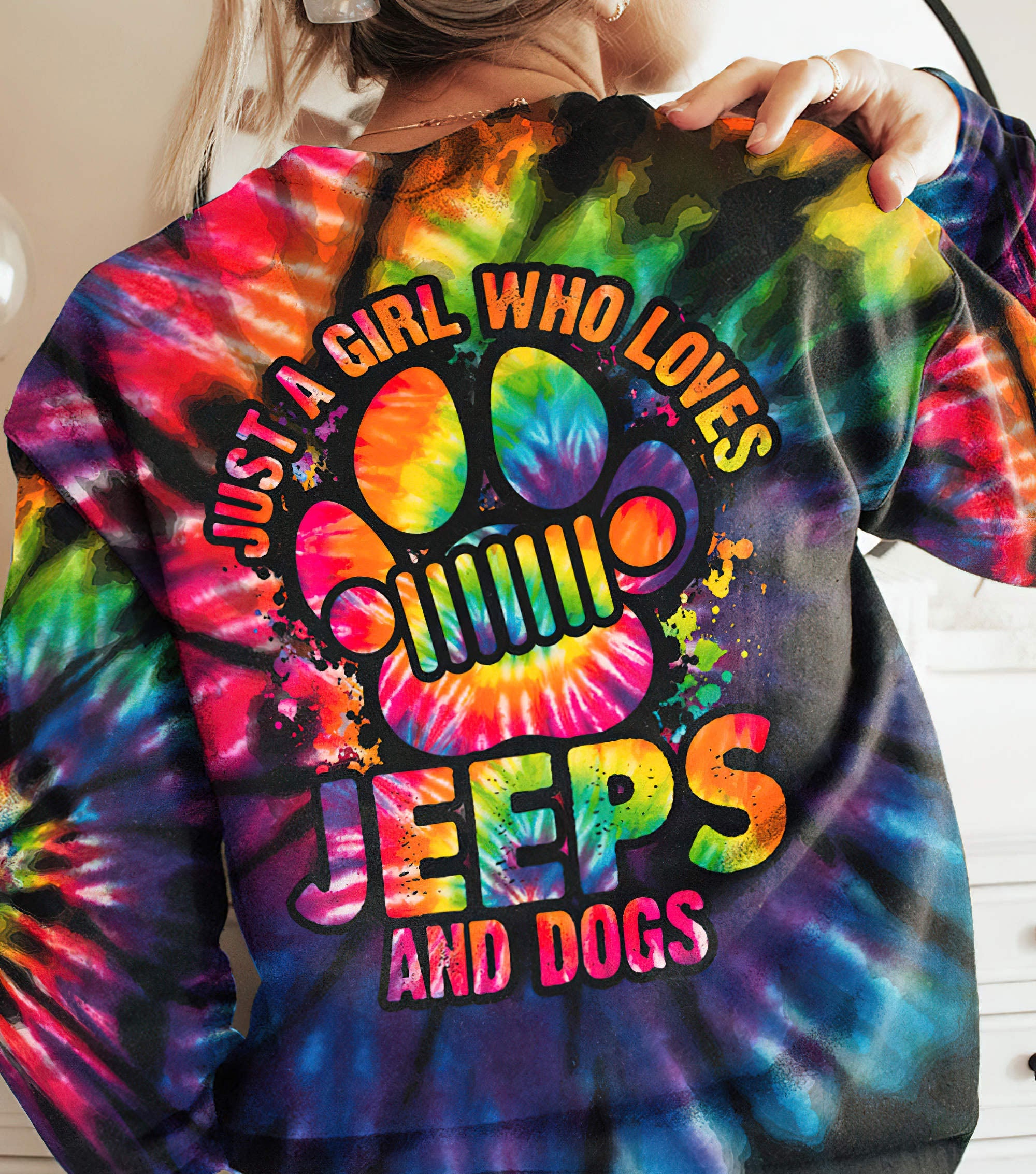 jeep-dog-paw-colorful-tie-dye-sweatshirt