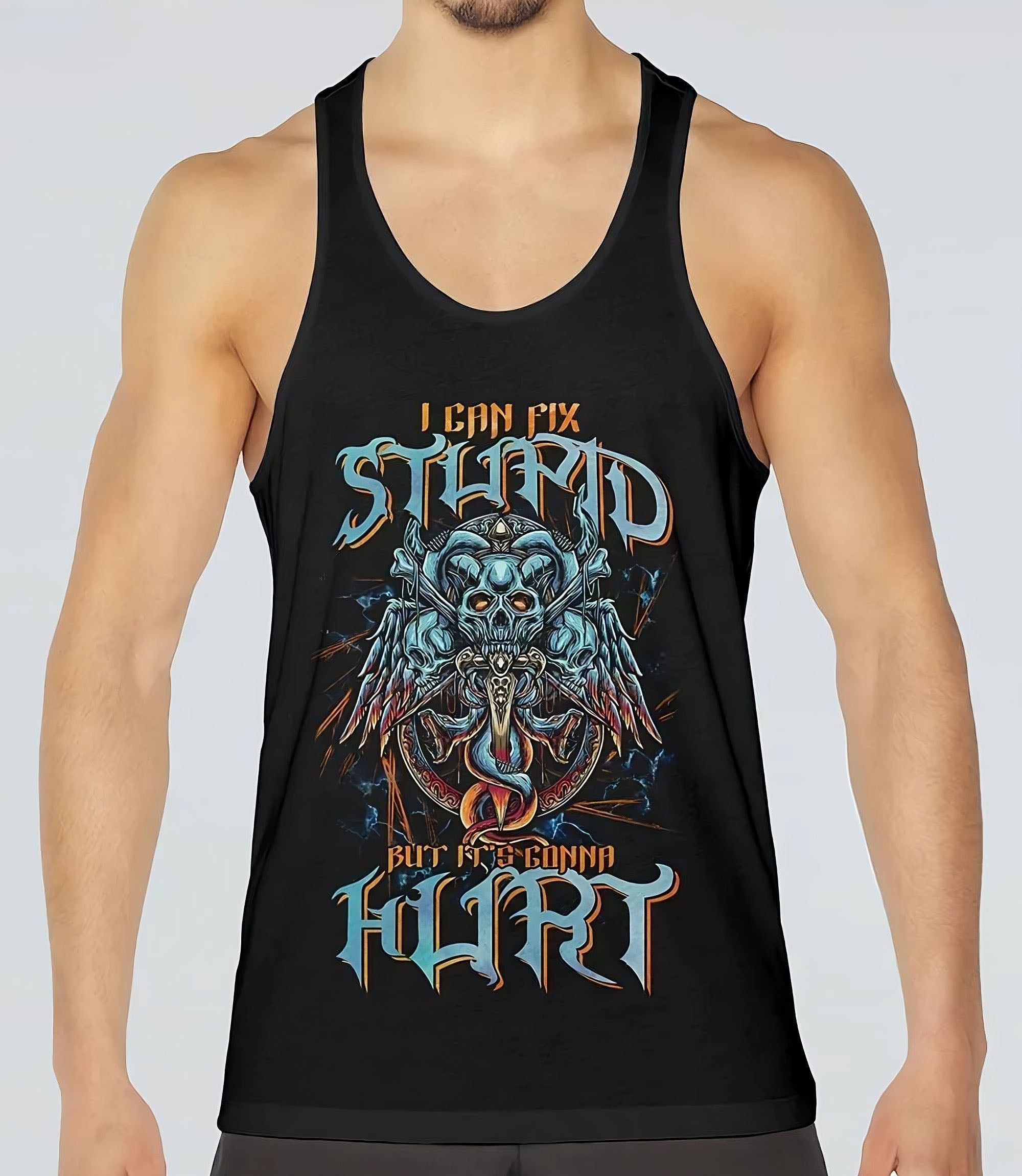 i-can-fix-stupid-wings-demon-skull-all-over-print-tank-top