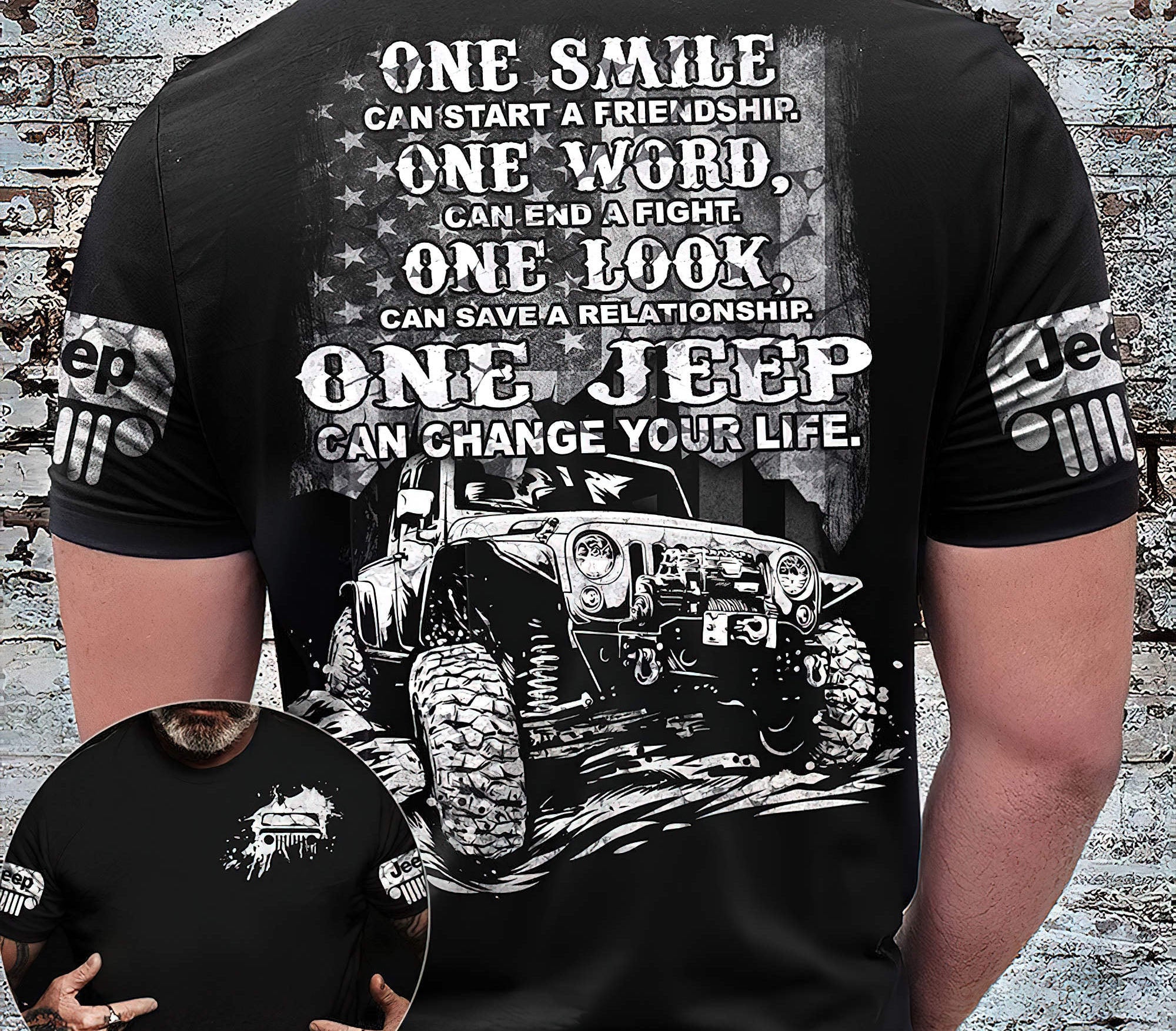 jeep-can-change-your-life-bw-t-shirt