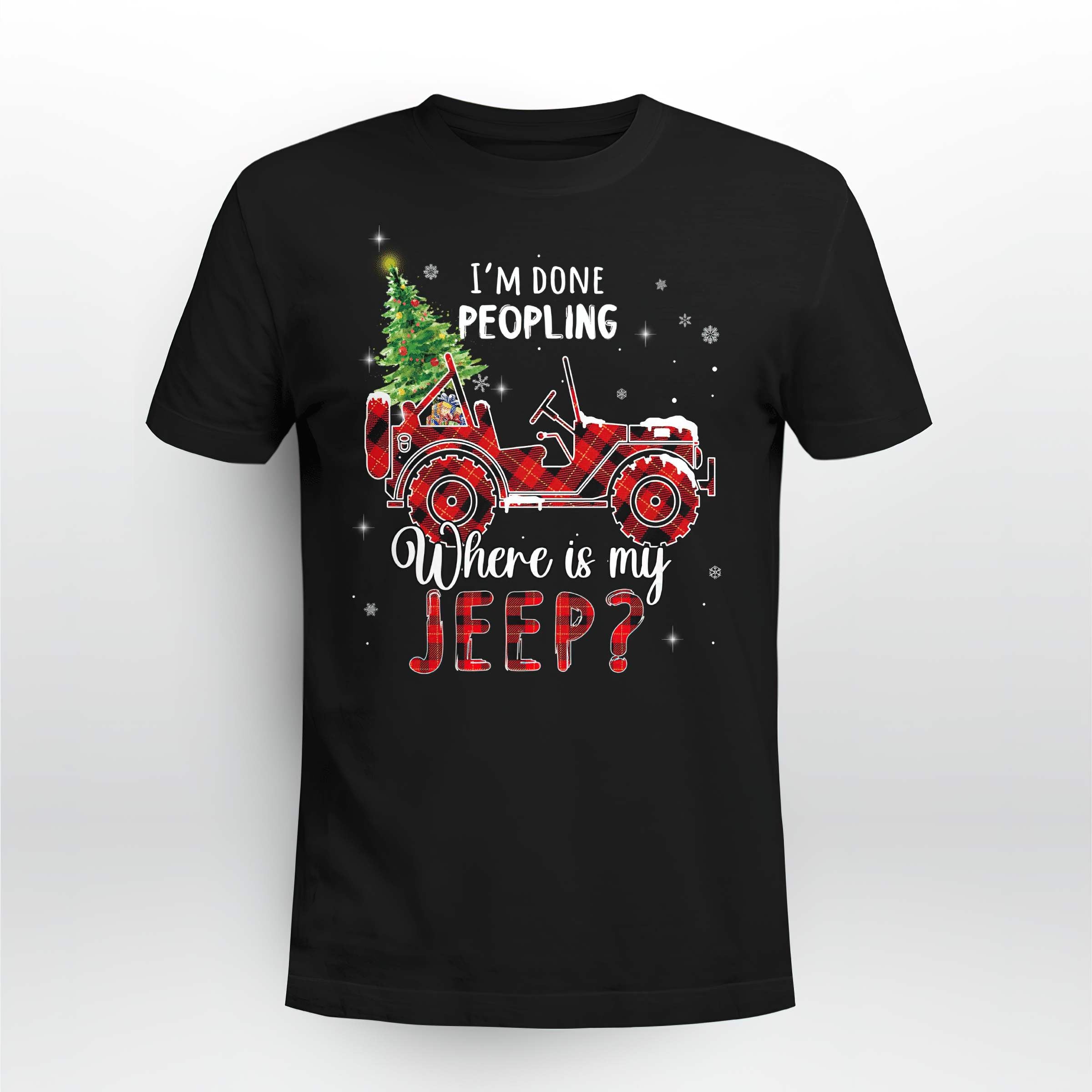 im-done-jeep-christmas-t-shirt