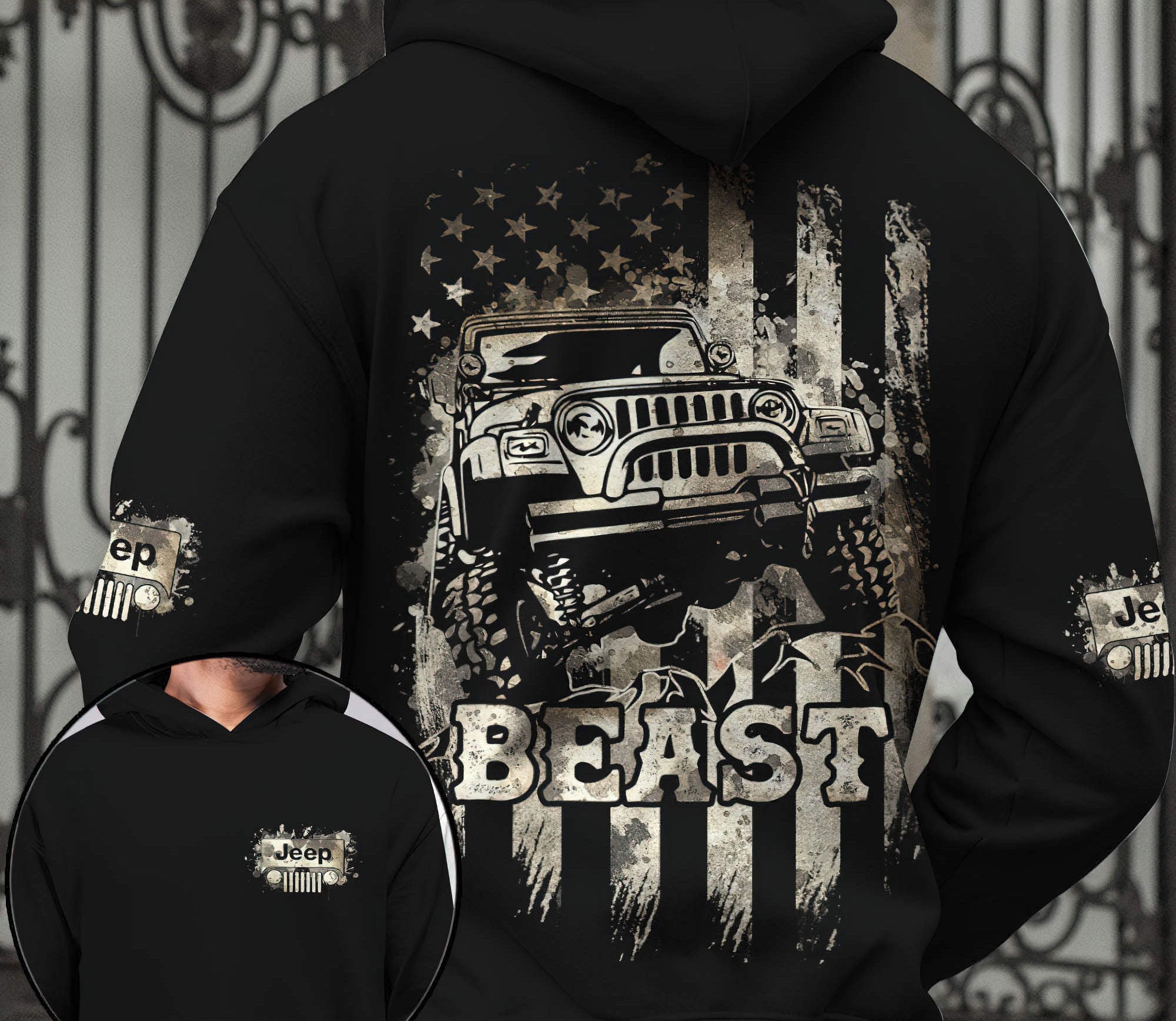 jeep-couple-beast-beauty-hoodie