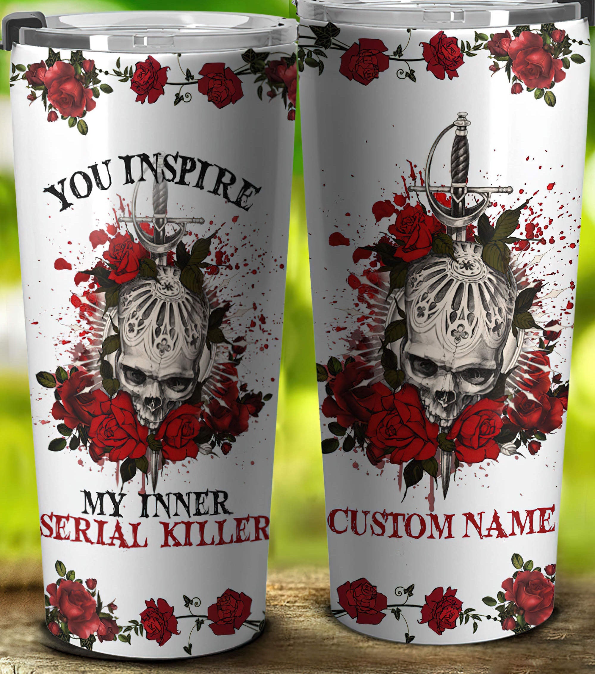 personalized-you-inspire-my-inner-serial-k-skull-rose-tumbler