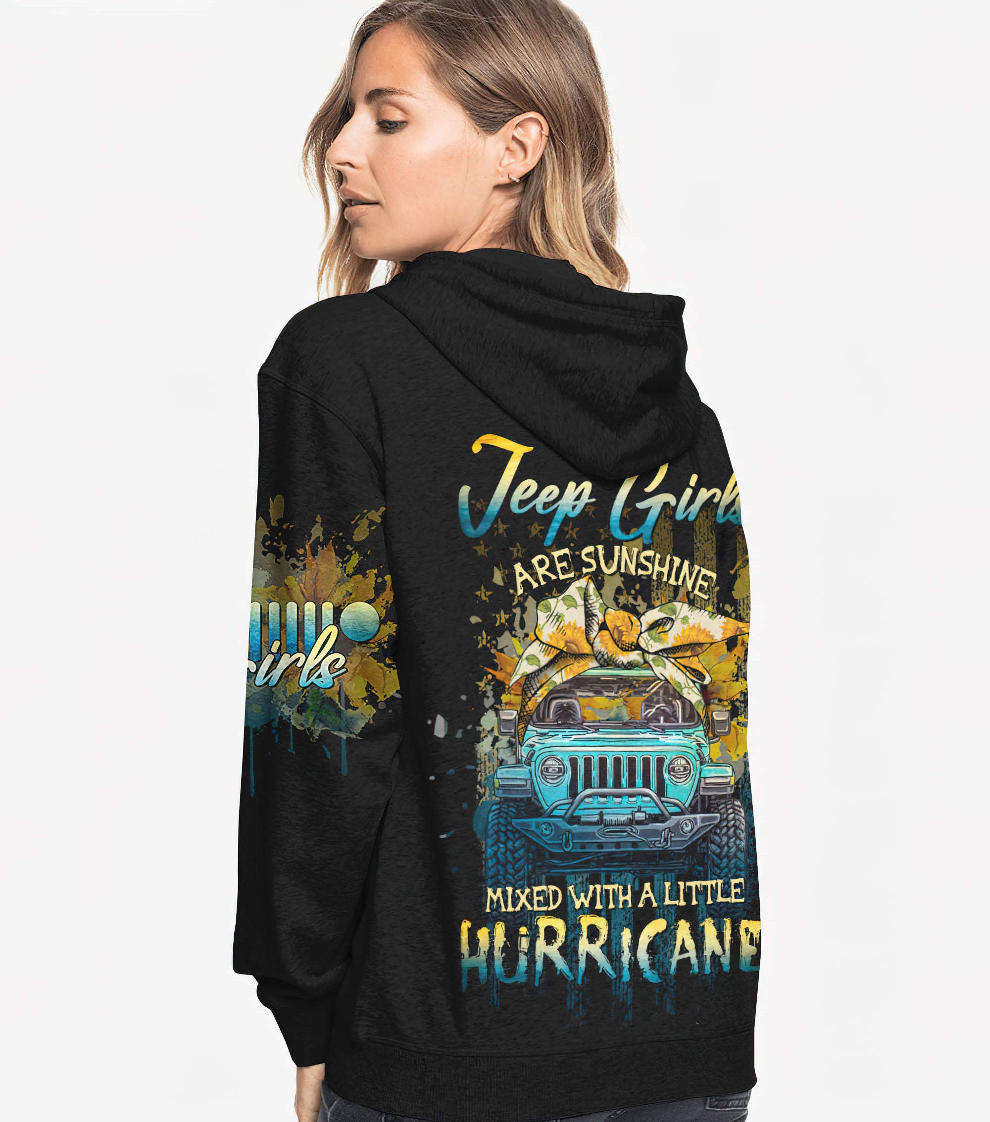 jeep-girl-are-sunshine-mixed-with-a-little-hurricane-hoodie