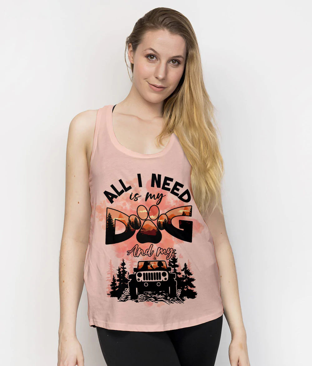 all-i-need-jeep-dog-tank-top