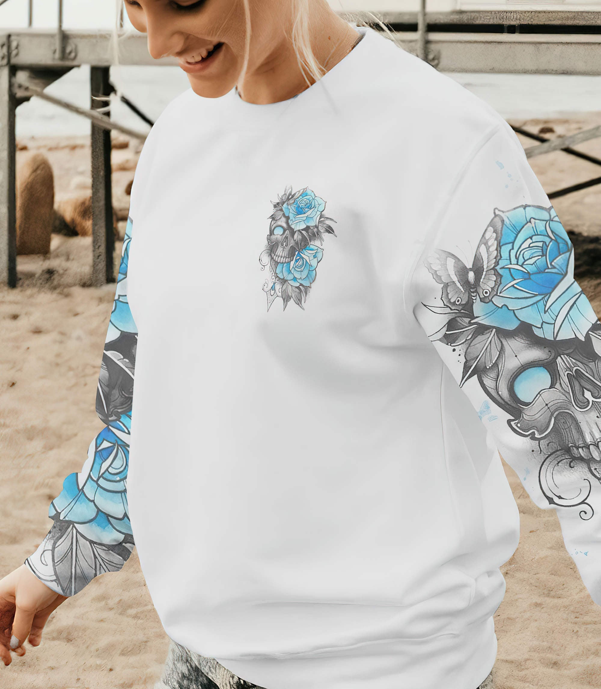 warning-skull-rose-all-over-print-sweatshirt