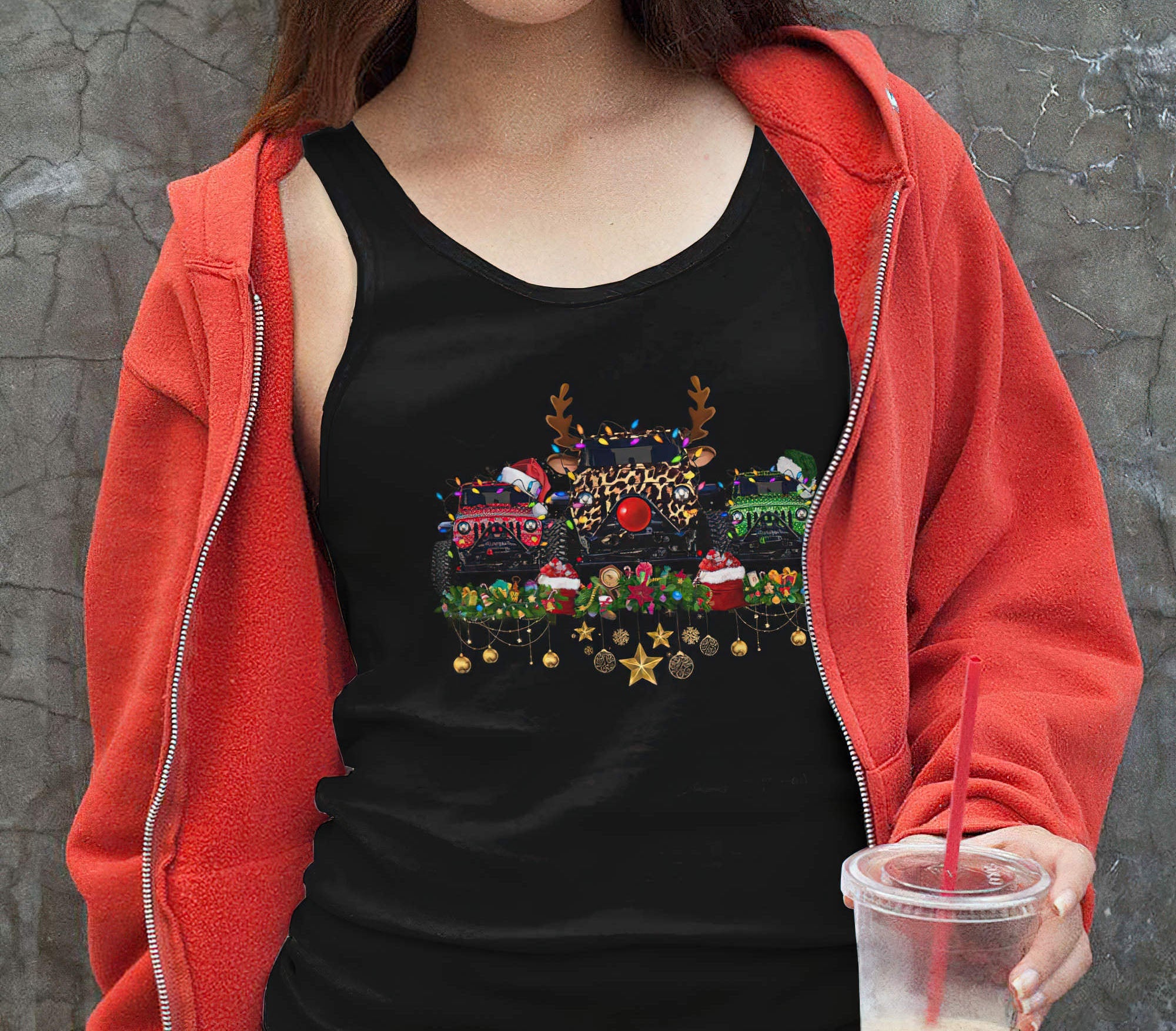 3-jeeps-christmas-2d-women-racerback-tanks