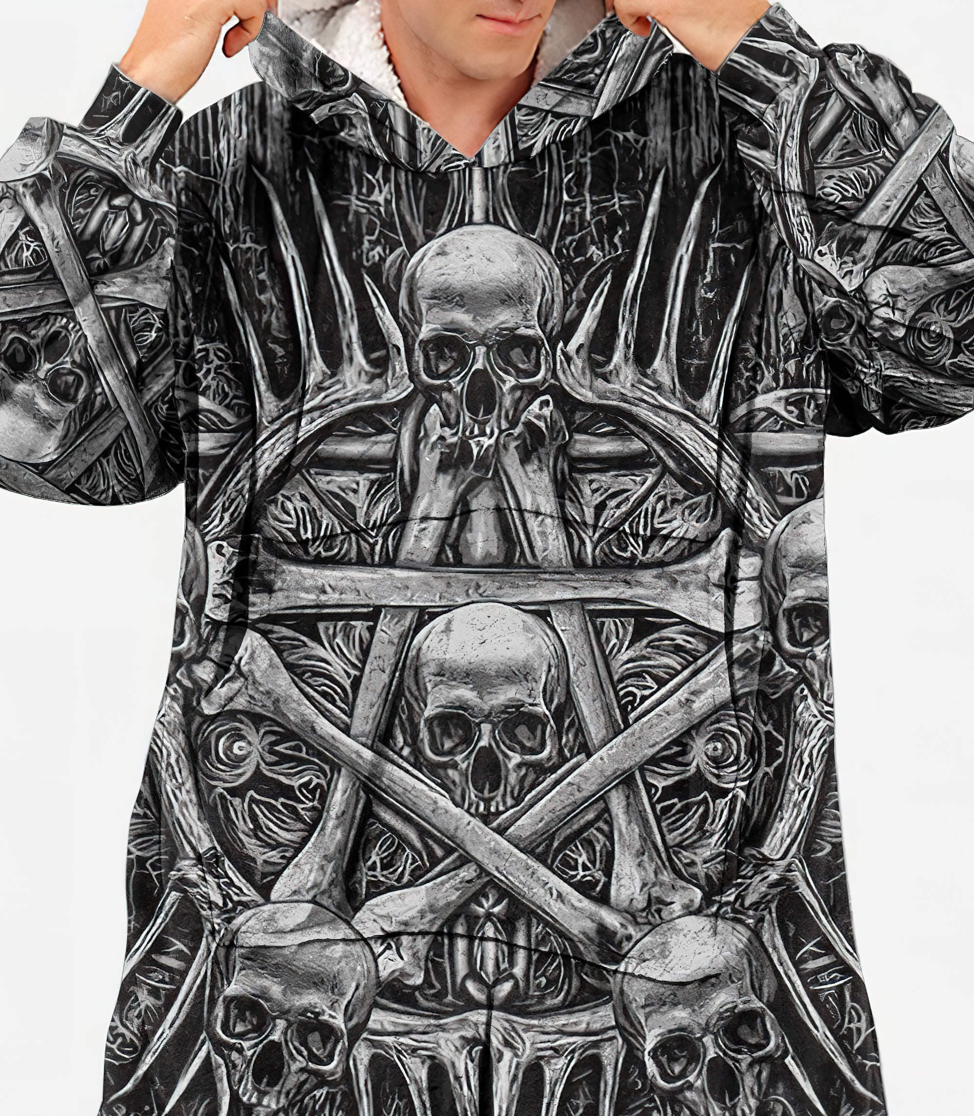 skull-bones-sherpa-blanket-hoodie-wearable-blanket-hoodie