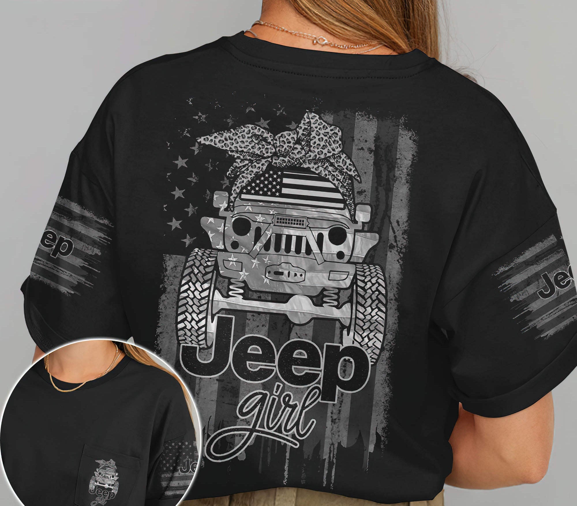 jeep-girl-leopard-bw-flag-t-shirt