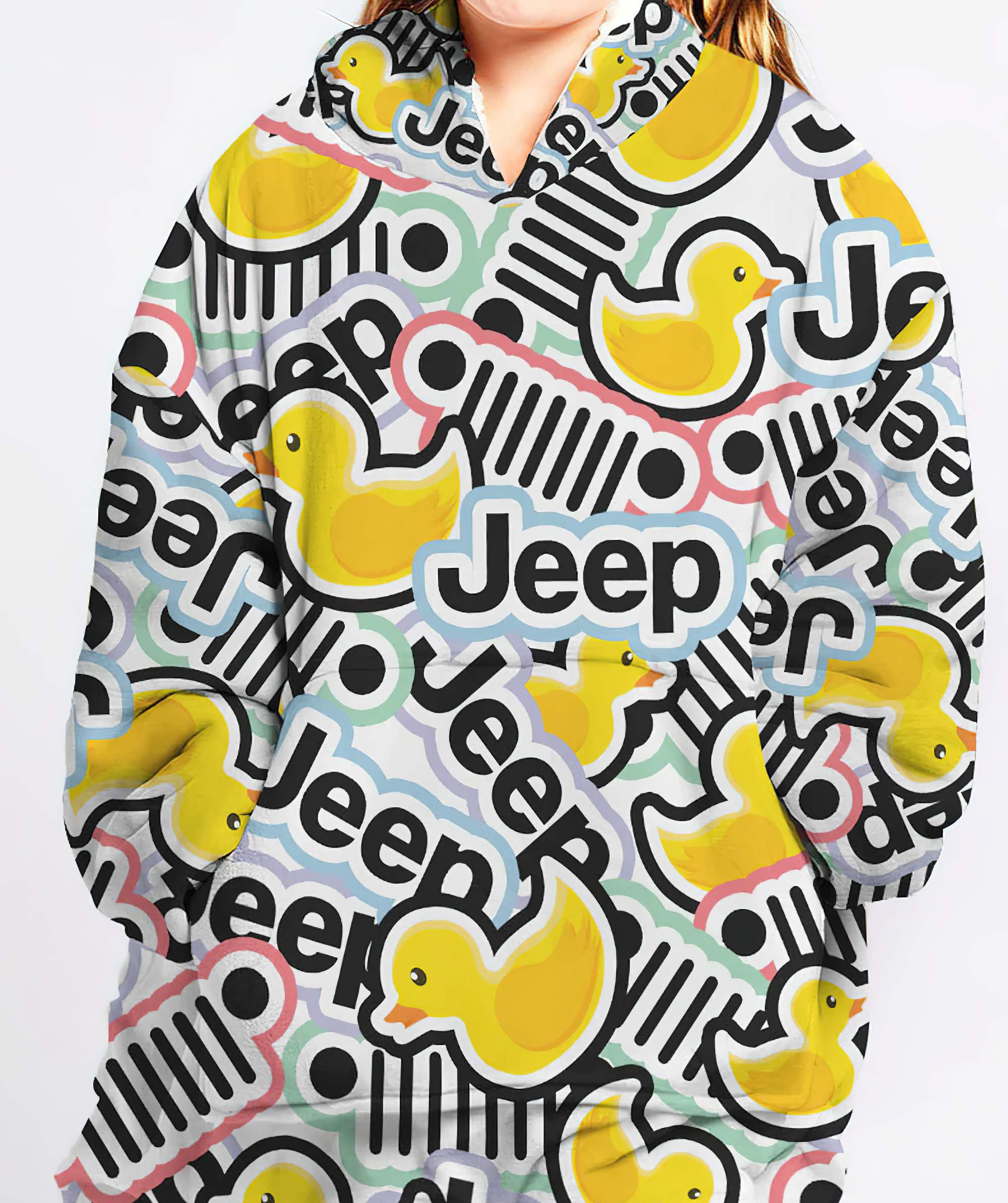 jeep-duck-sherpa-blanket-hoodie