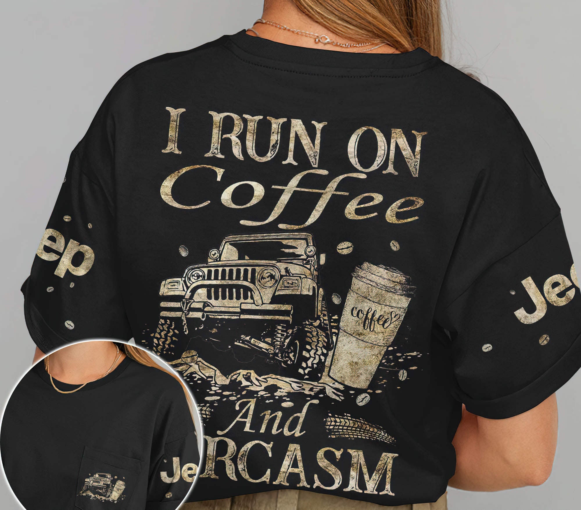 i-run-on-coffee-and-sarcasm-jeep-t-shirt