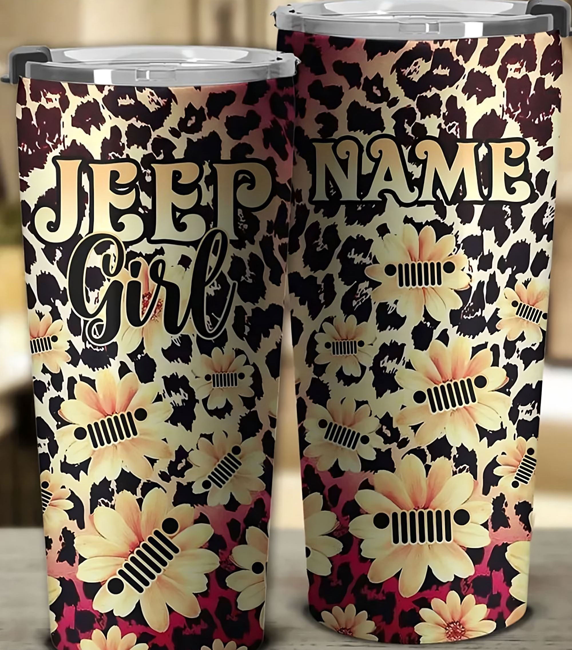 personalized-jeep-leopard-flower-tumbler