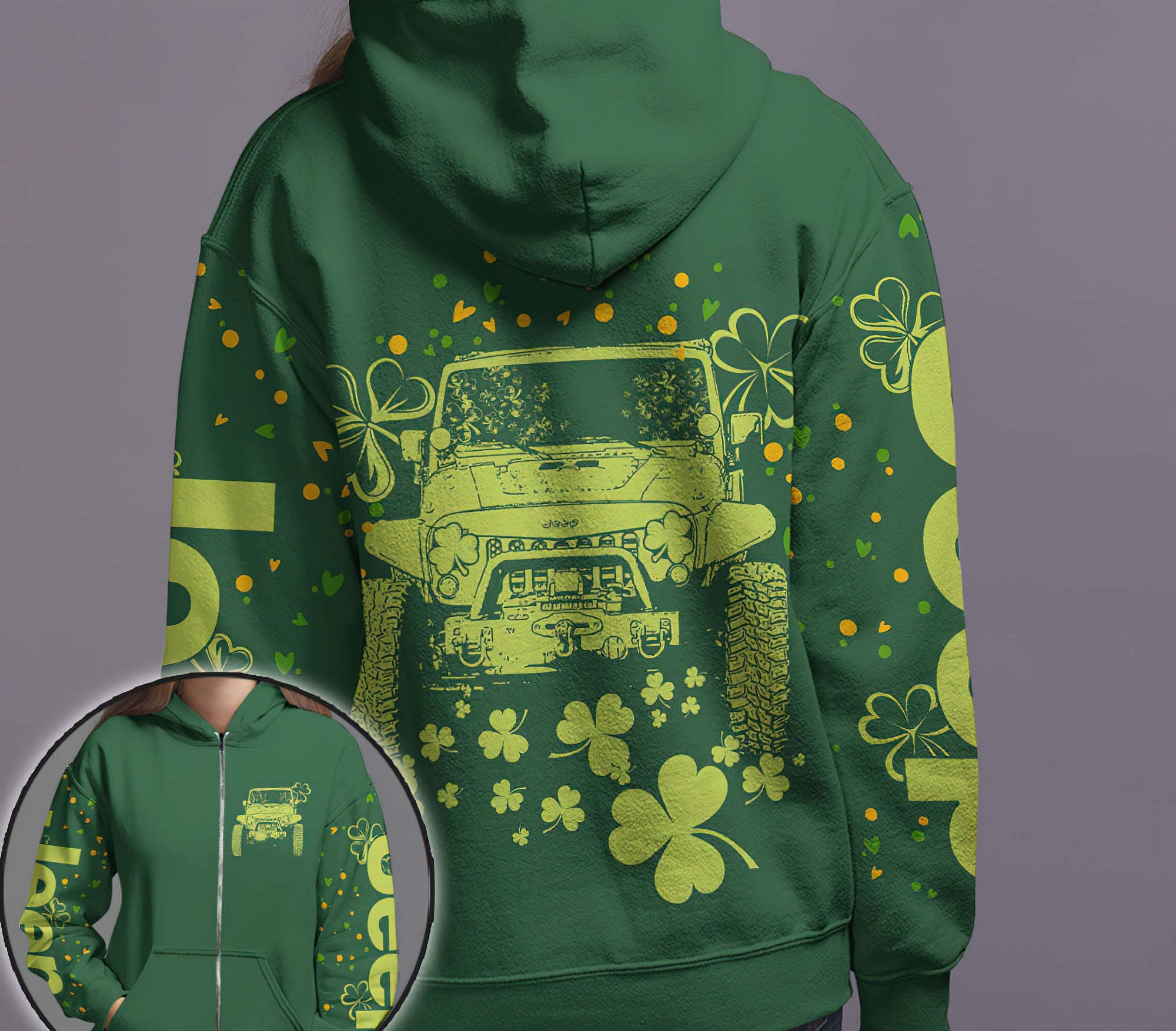 jeep-clover-green-hoodie