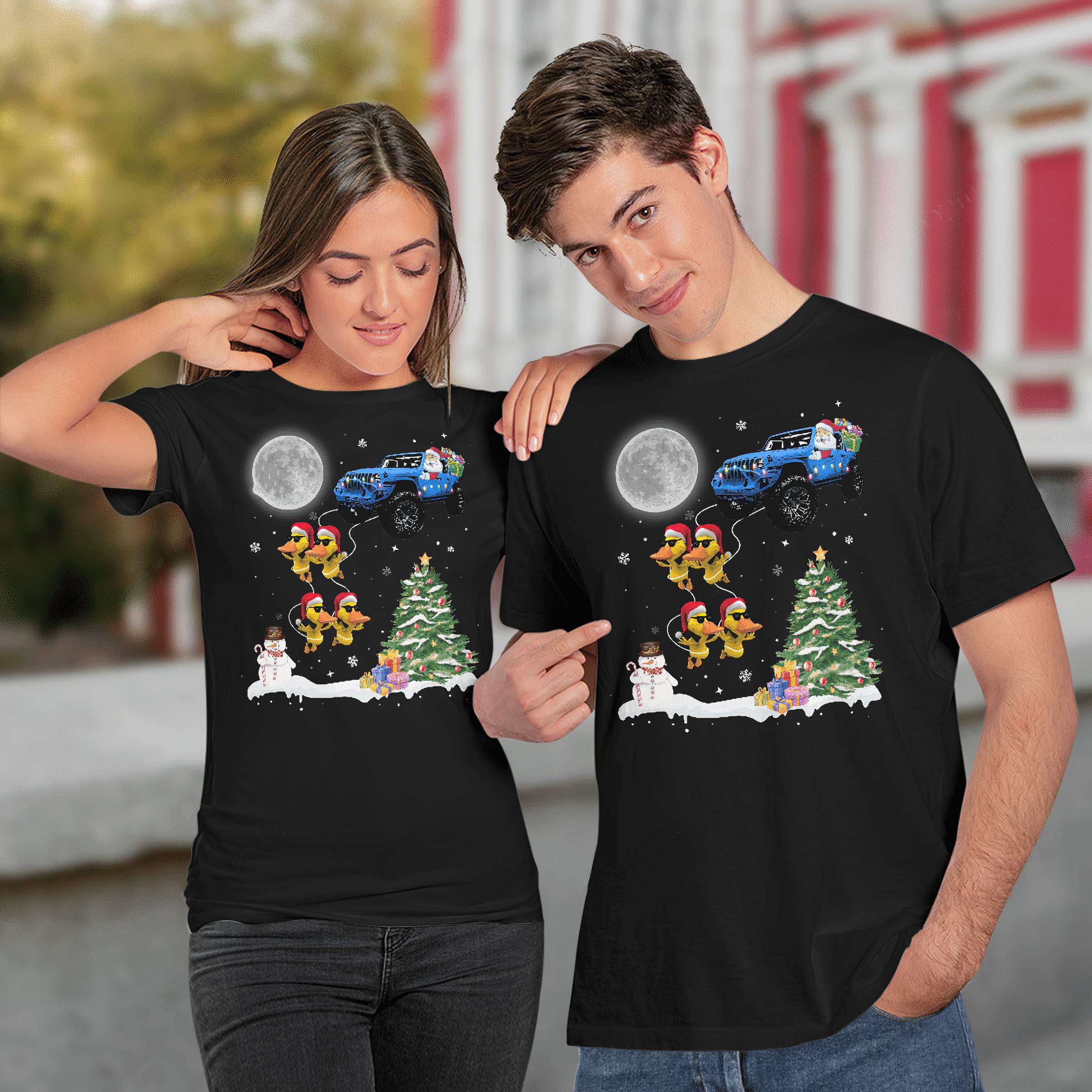 night-christmas-jeep-christmas-t-shirt