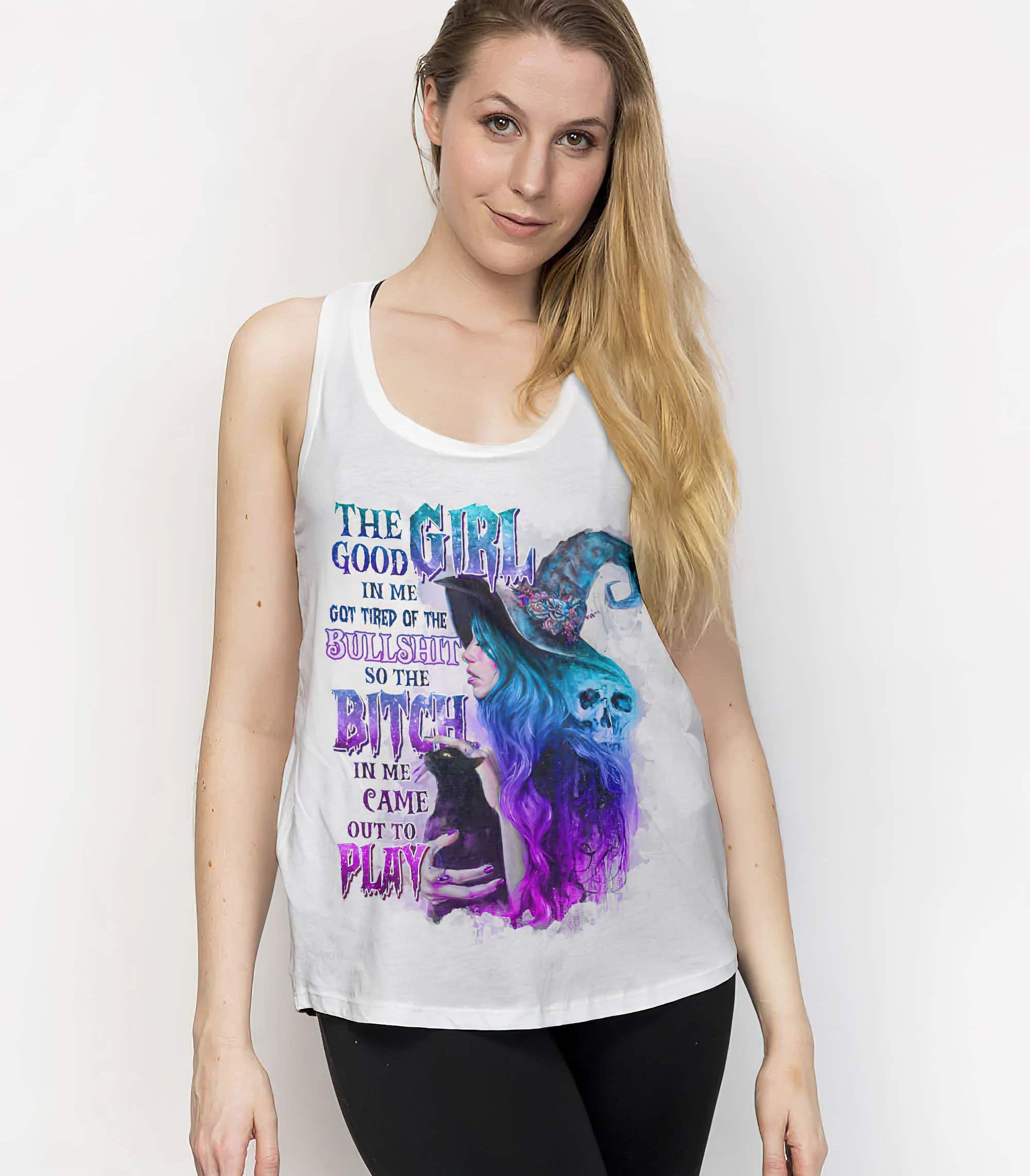 the-good-girl-in-me-got-tired-skull-witch-halloween-all-over-print-1-tank-top