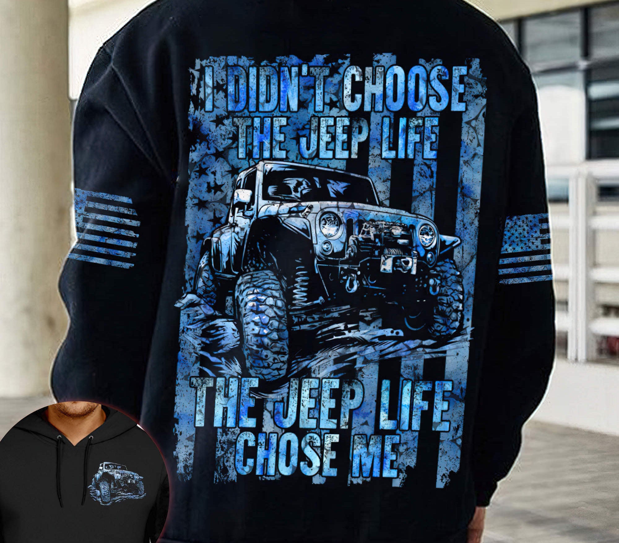 jeep-life-chose-me-blue-flag-hoodie