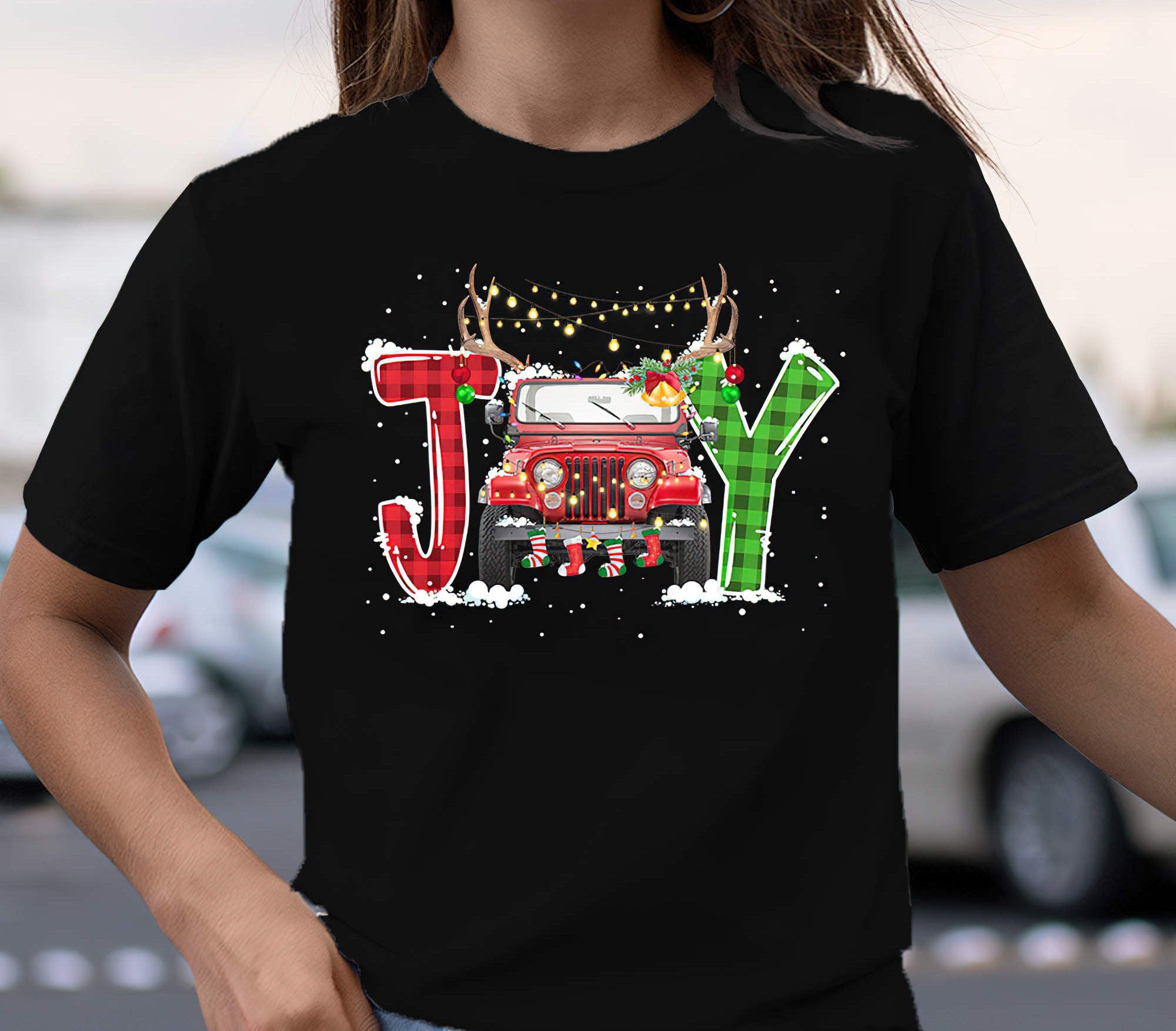 joy-jeep-xmas-1-sided-t-shirt