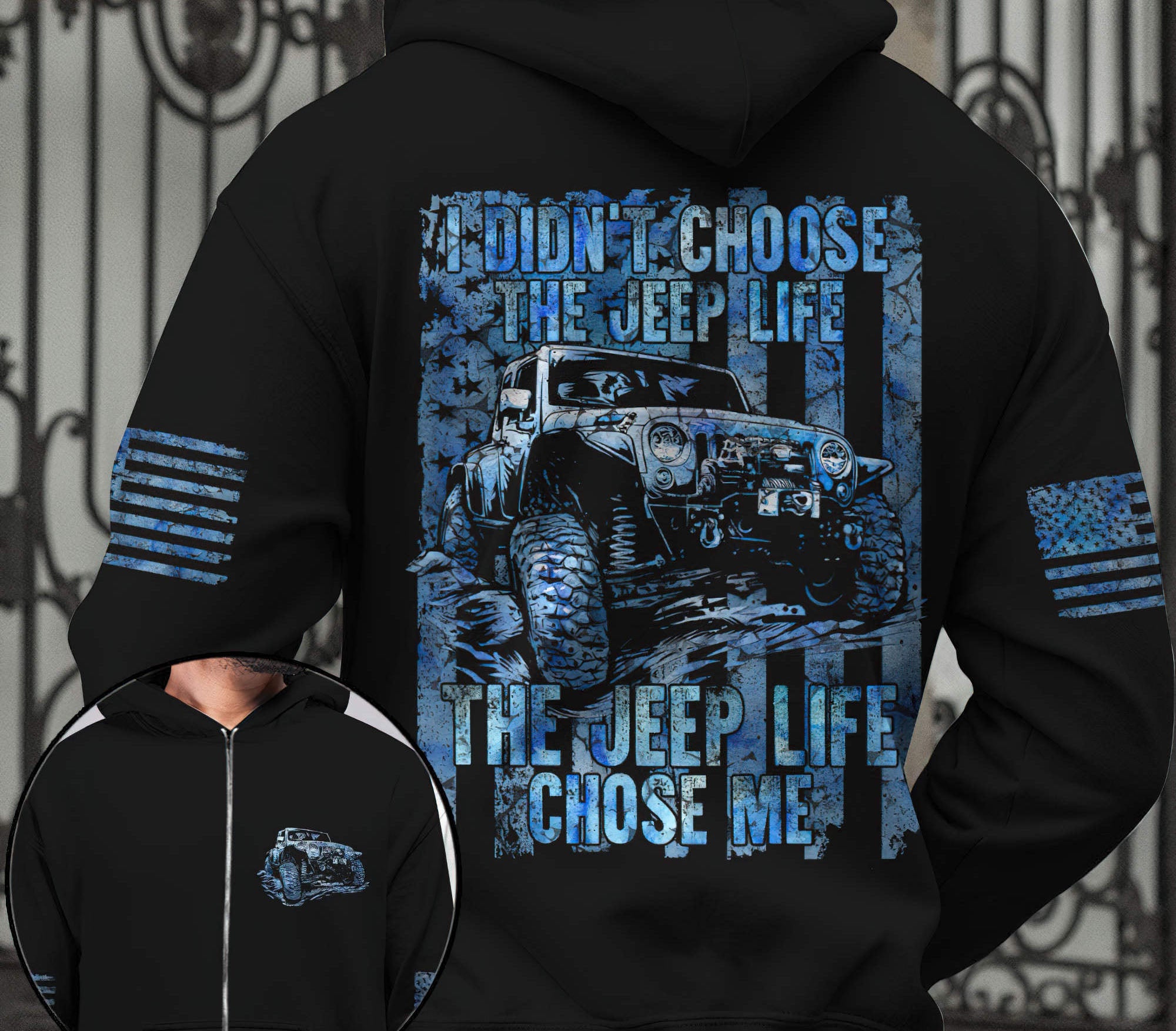 jeep-life-chose-me-blue-flag-hoodie