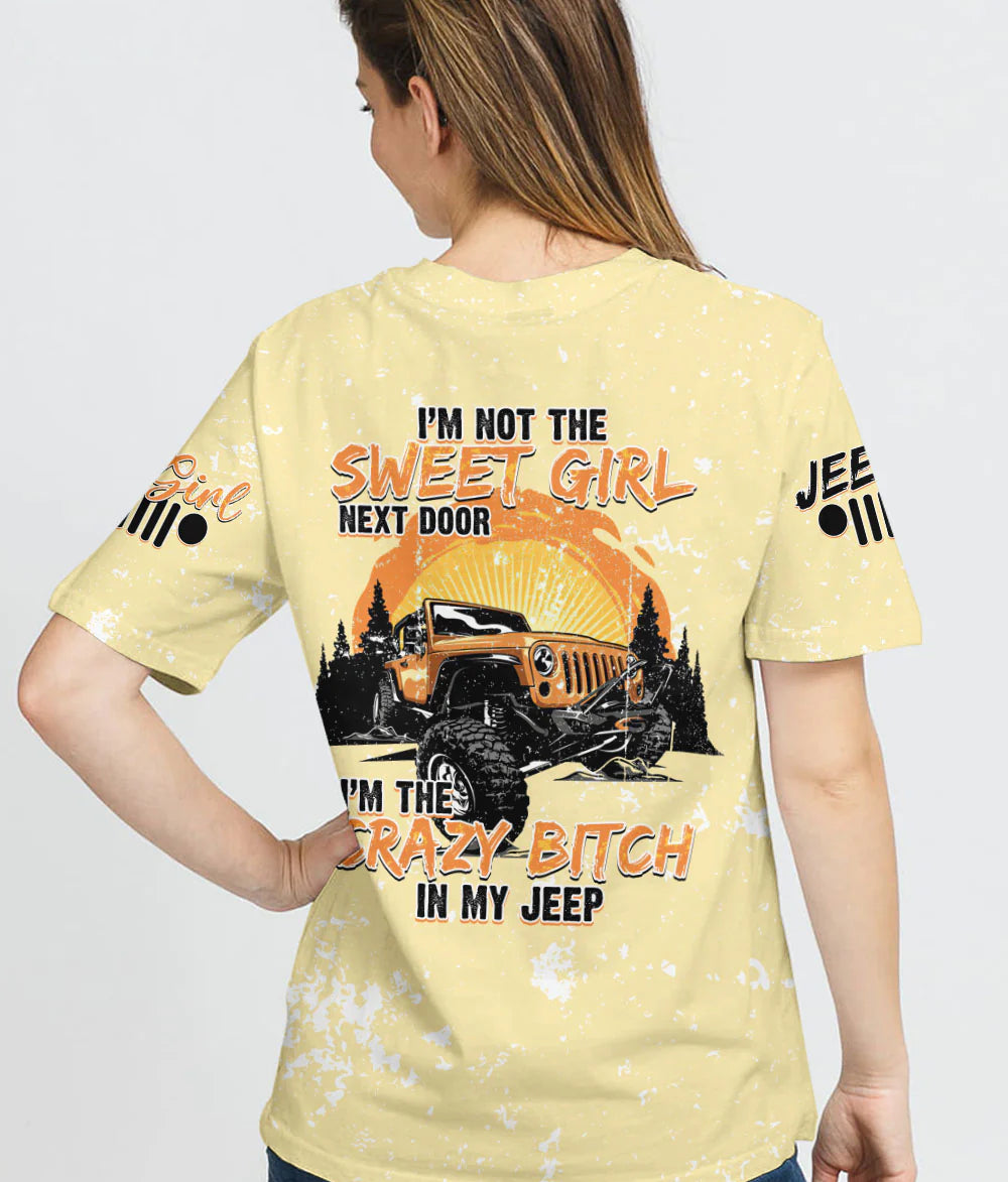 im-the-crazy-b-in-my-jeep-sunset-t-shirt