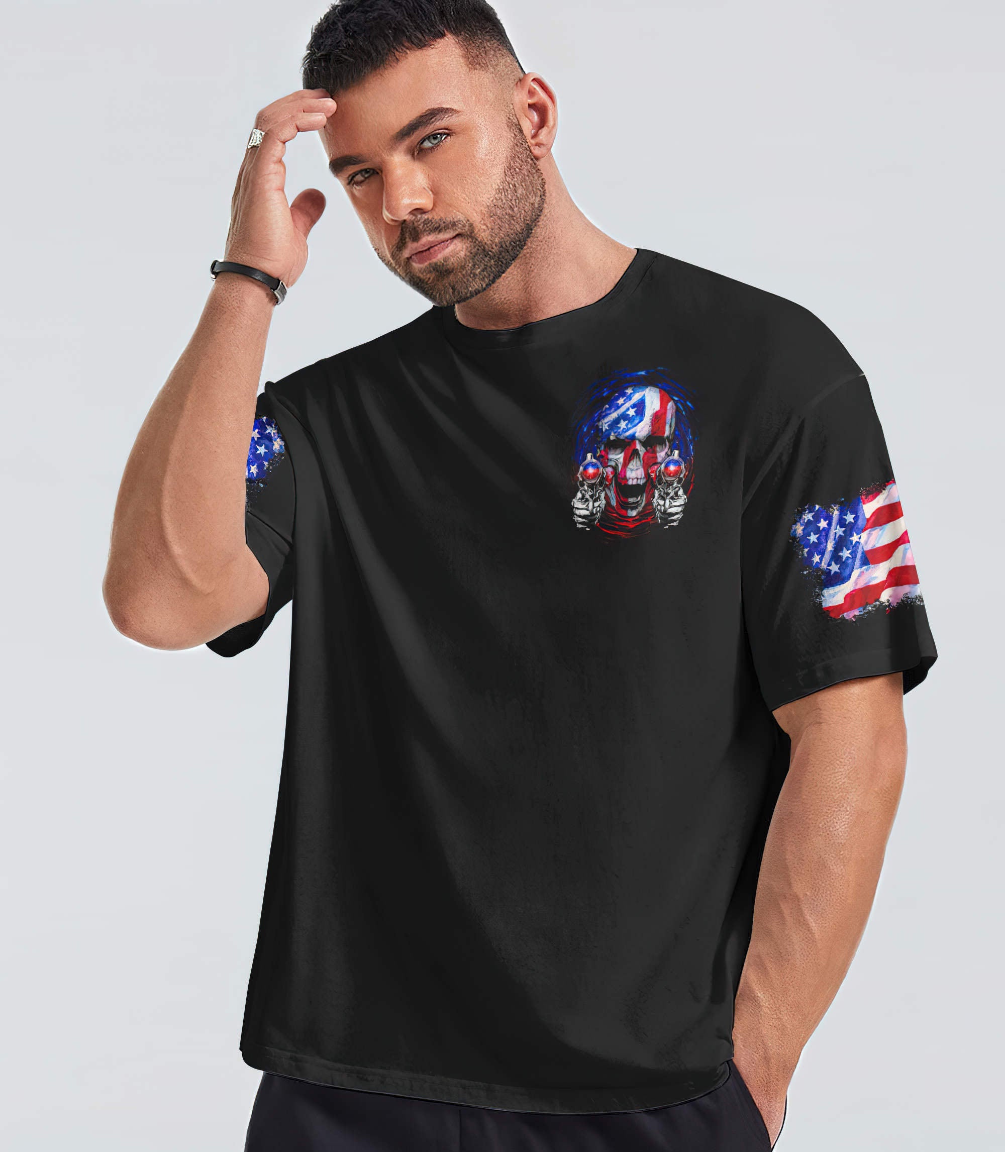 the-strongest-weapon-patriotic-skull-all-over-print-t-shirt