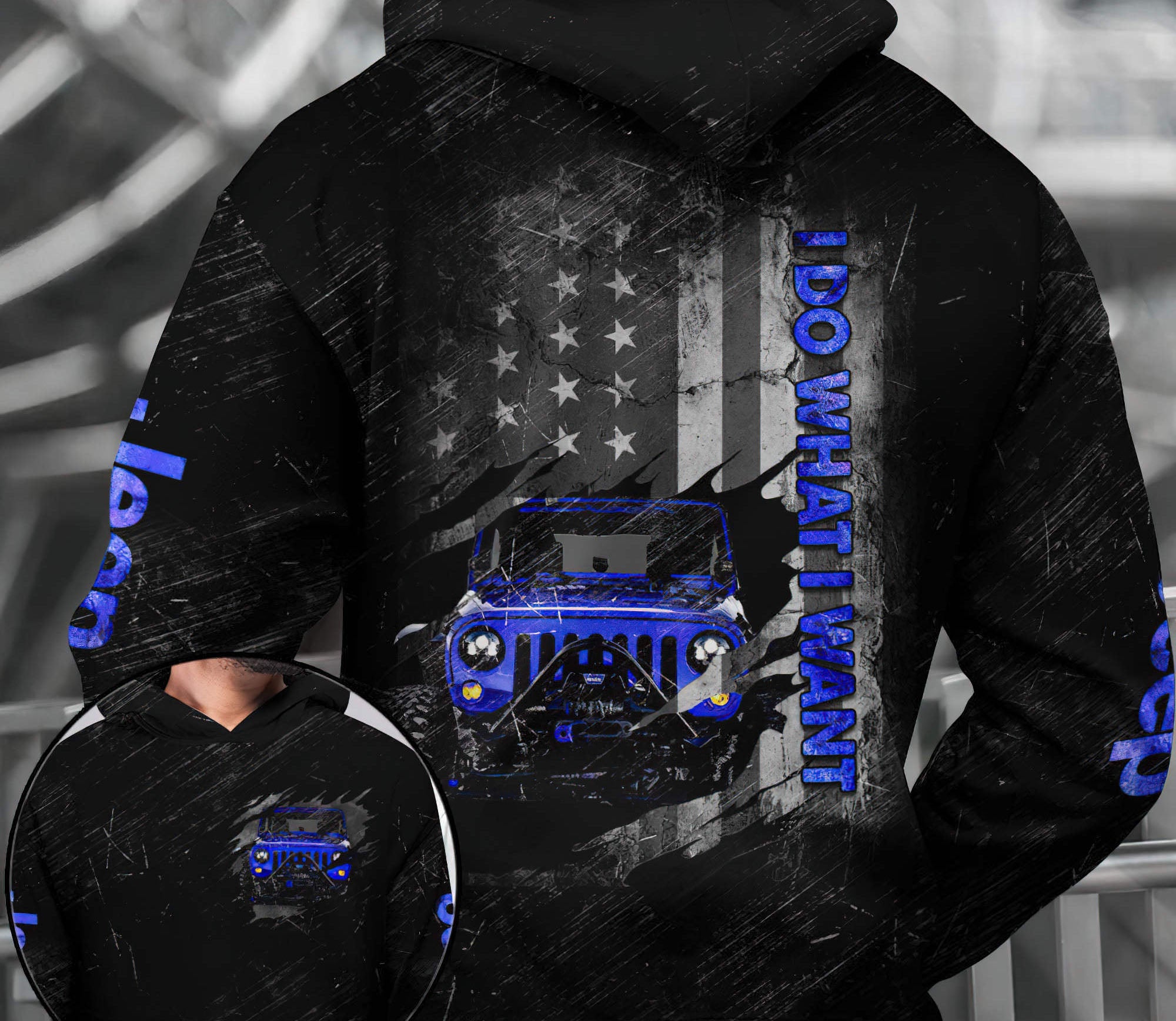 jeep-blue-scratch-hoodie