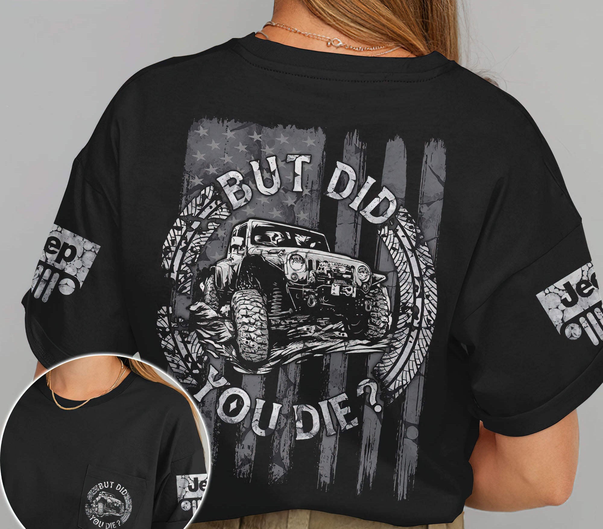 but-did-you-die-circle-jeep-bw-t-shirt