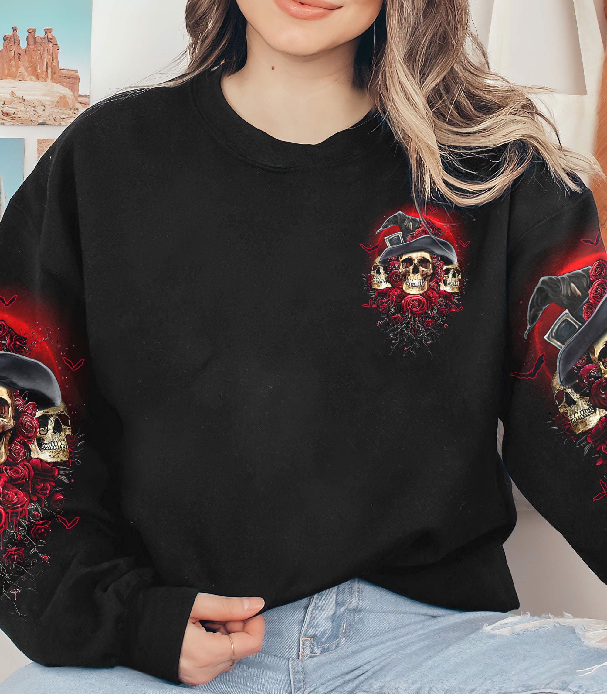 in-a-world-full-of-princesses-skull-rose-all-over-print-sweatshirt