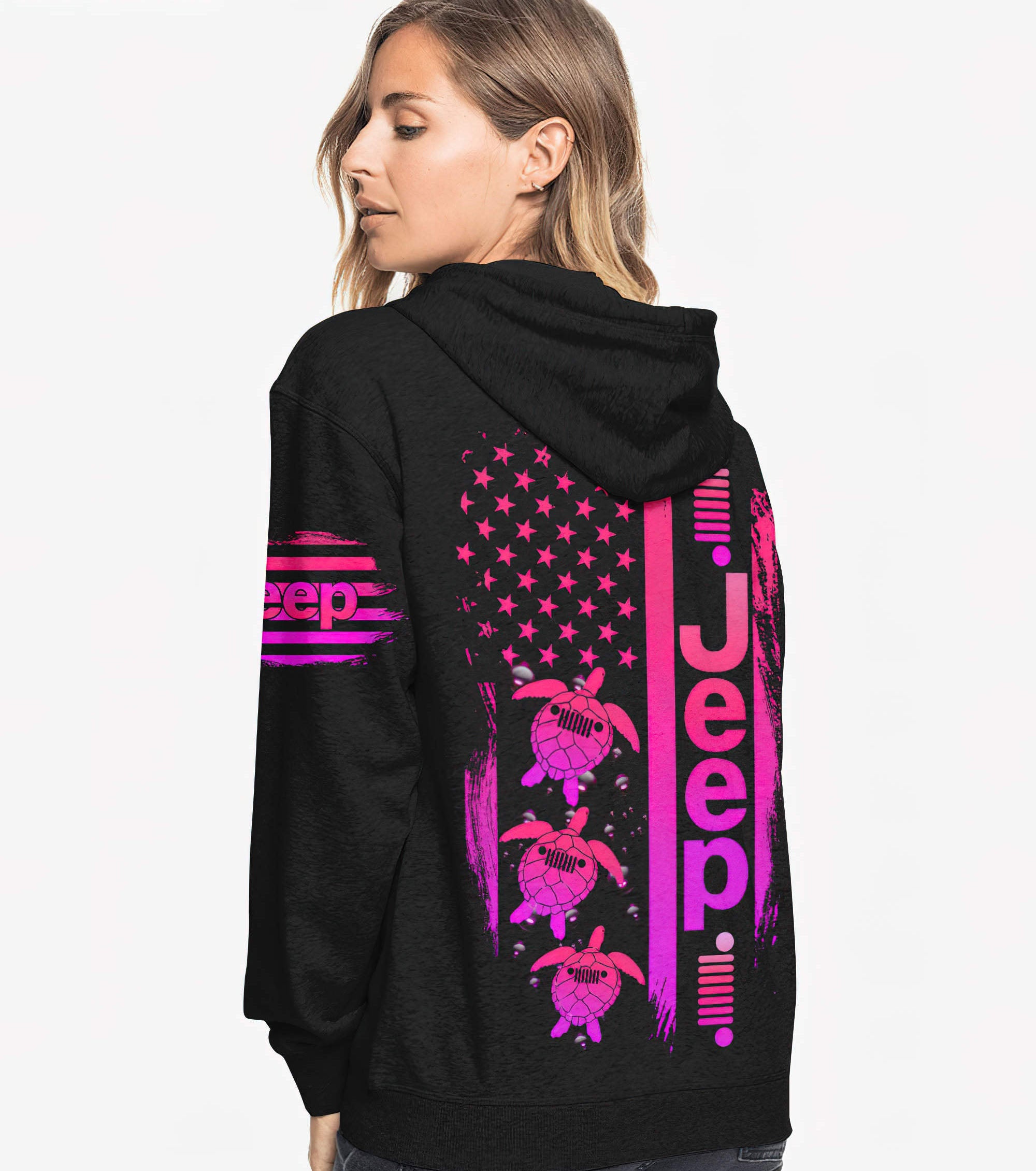 jeep-turtle-pink-flag-hoodie