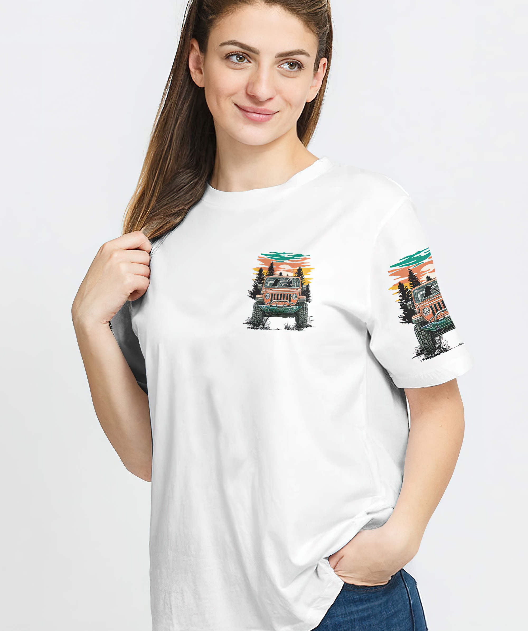 easily-distracted-by-jeeps-and-dogs-t-shirt