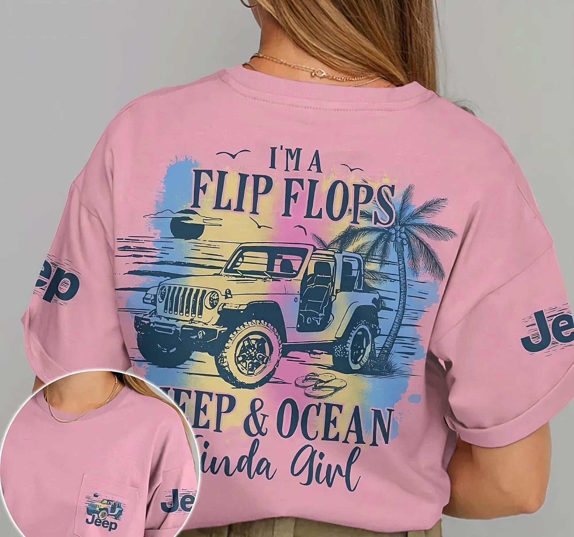 im-a-flip-flops-jeep-and-ocean-kinda-girl-colorful-all-over-print-t-shirt