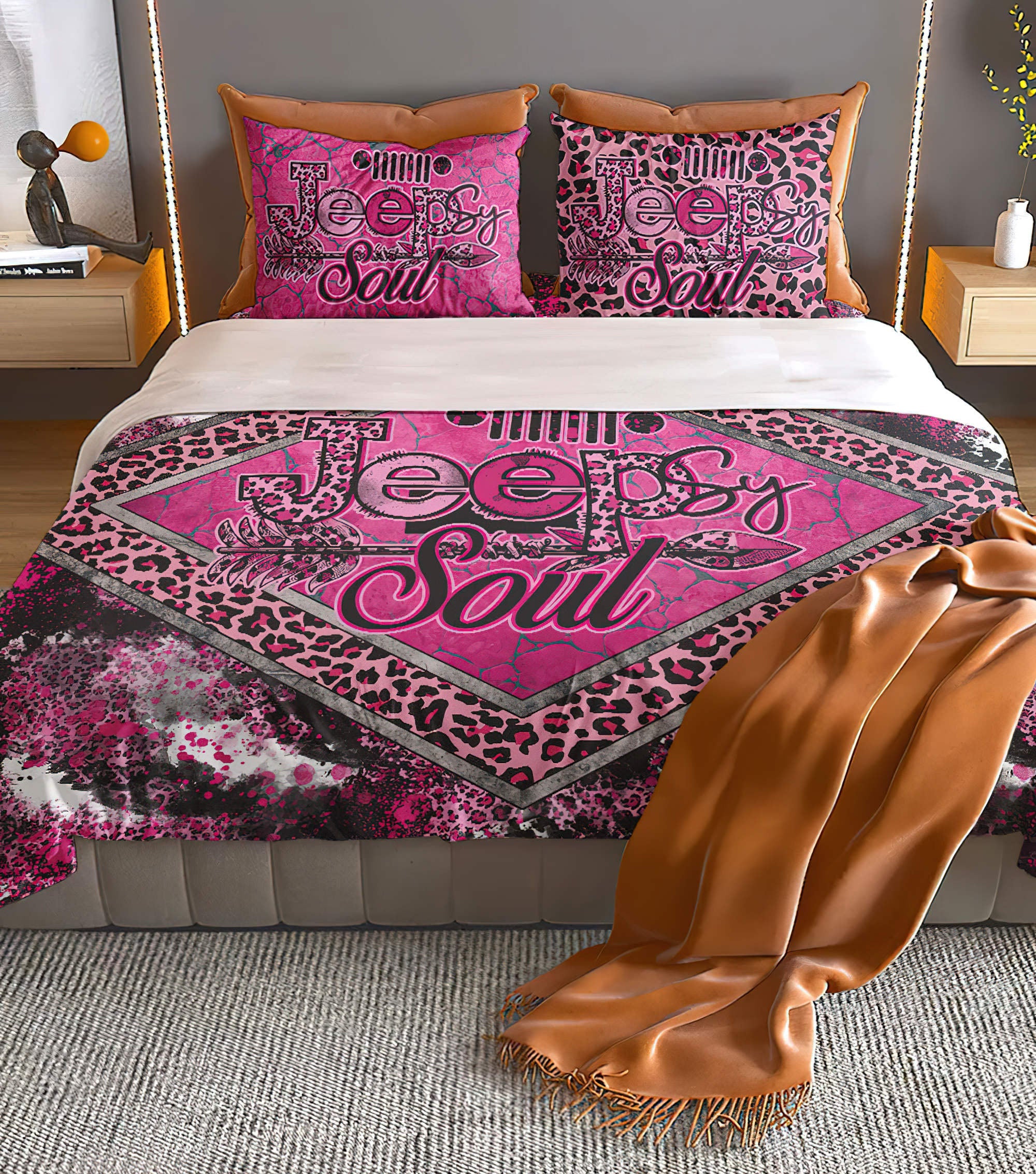 jeepsy-soul-pink-cowhide-bedding-set