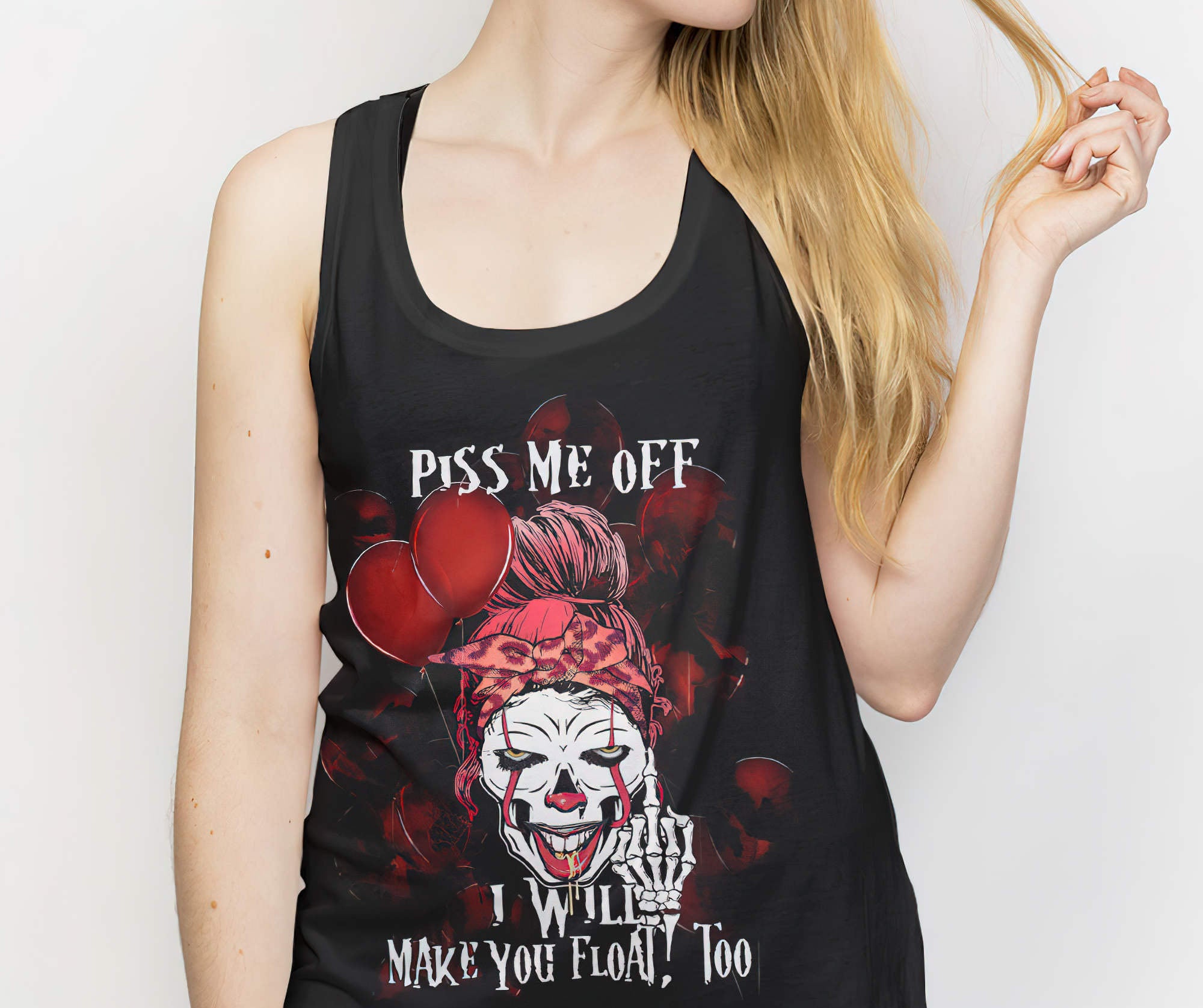 Piss Me Off I Will Skull All Over Print 1 Tank Top