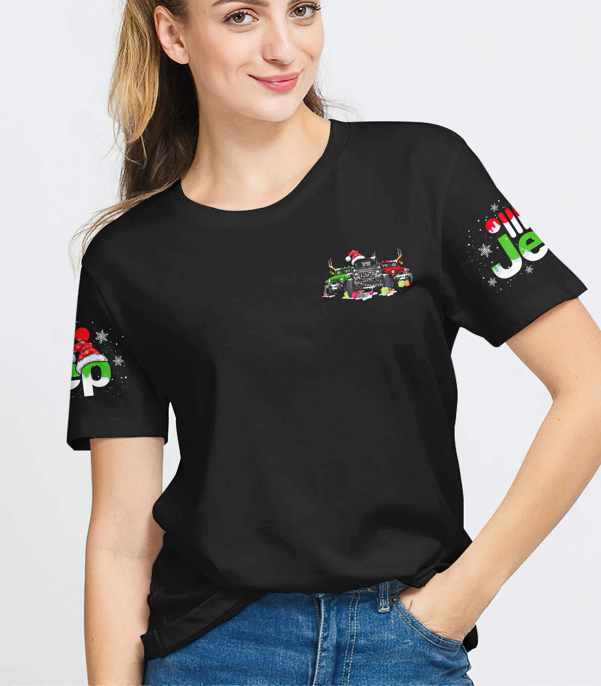 im-the-black-3-jeeps-christmas-t-shirt