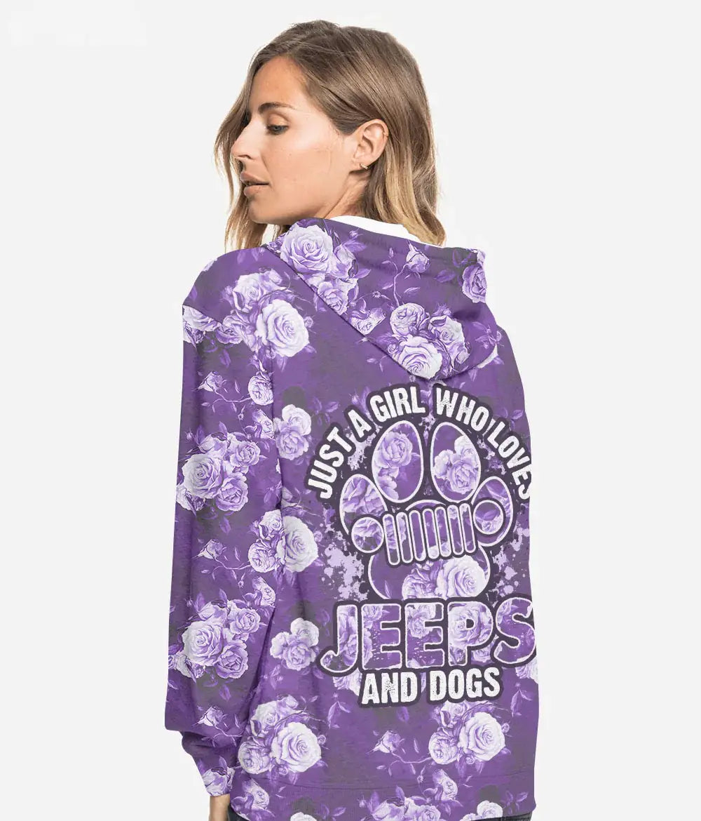 just-a-girl-who-loves-jeeps-and-dogs-floral-hoodie