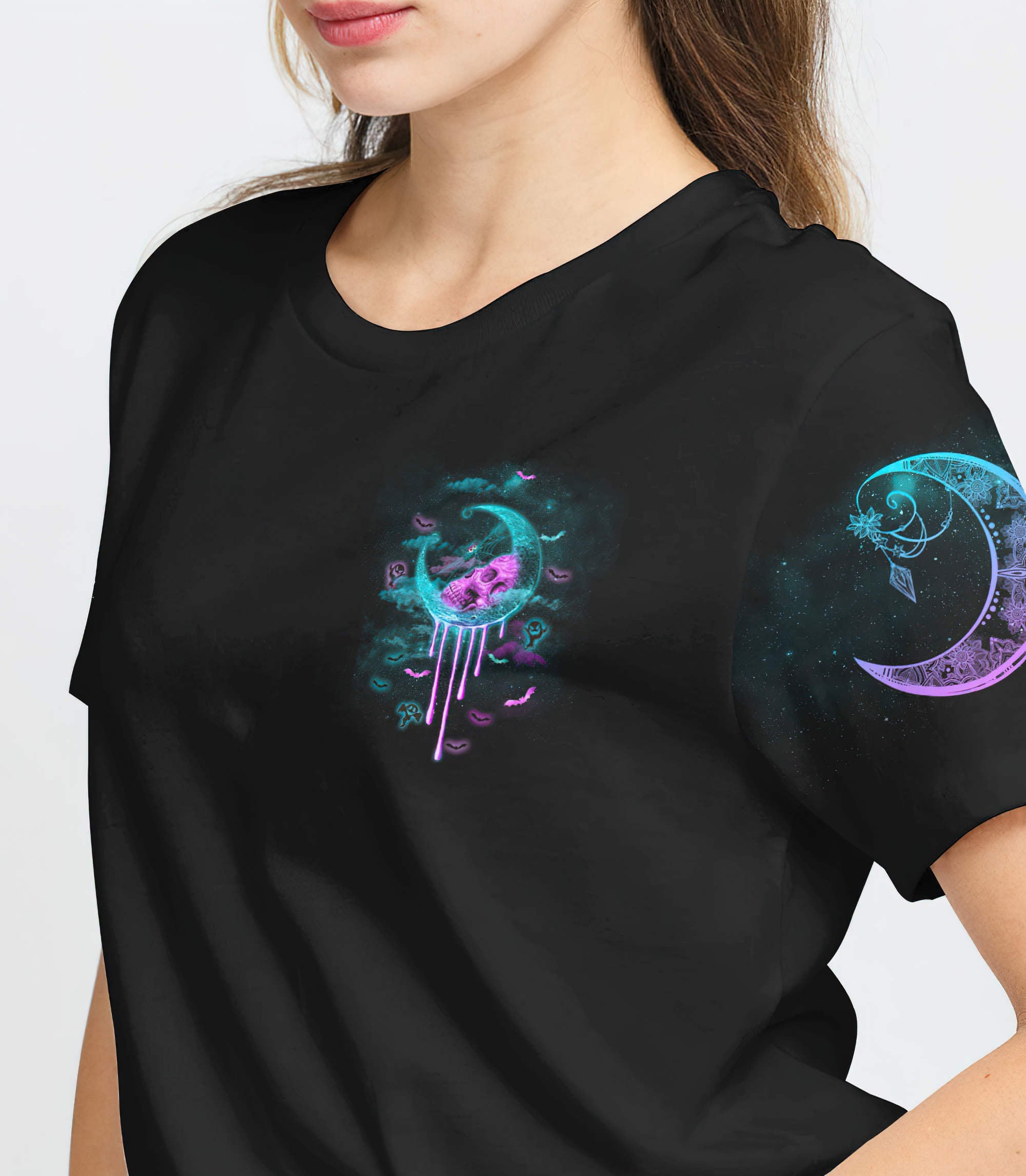 skull-melting-moon-halloween-all-over-print-t-shirt