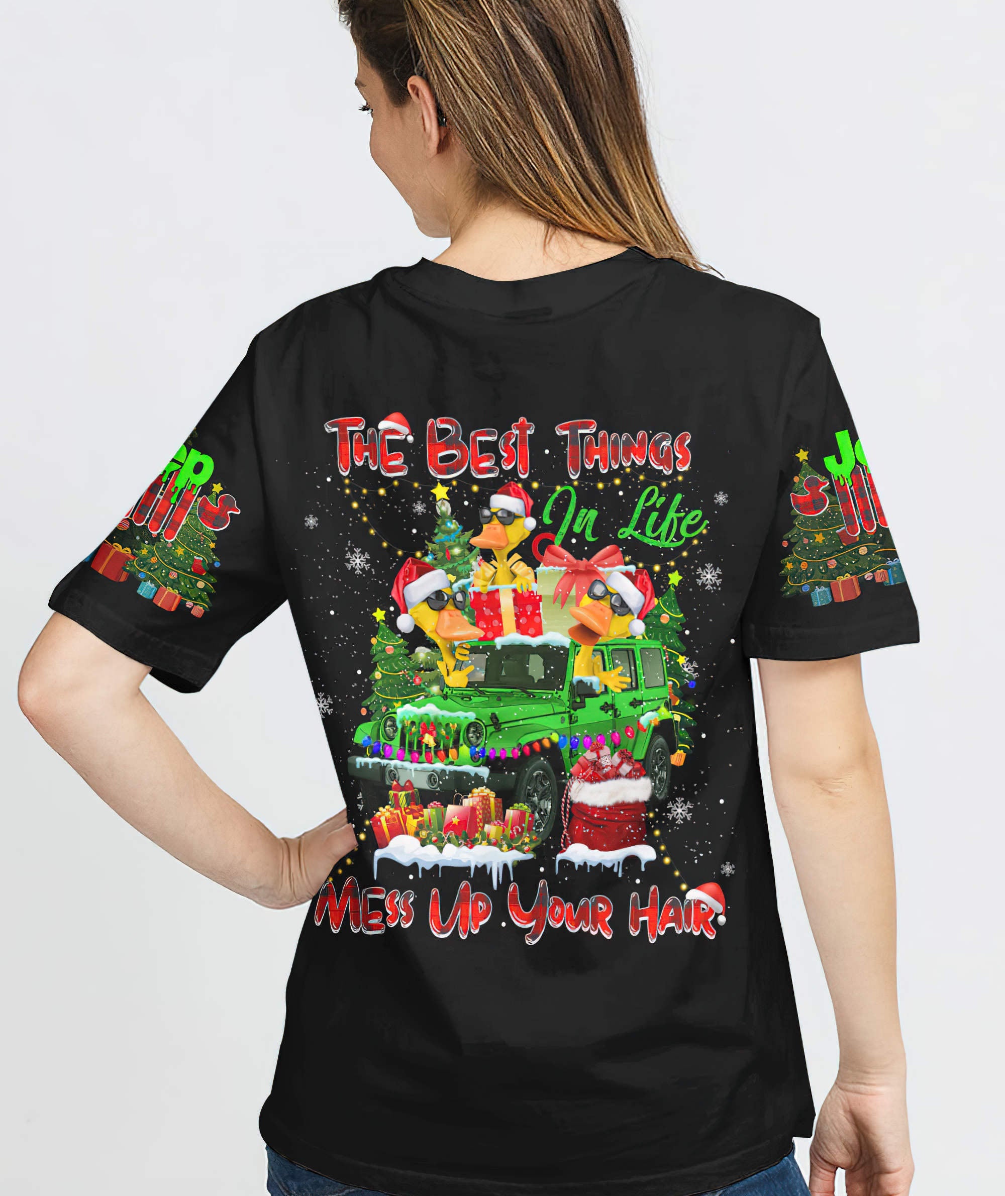 the-best-things-in-life-jeep-christmas-t-shirt