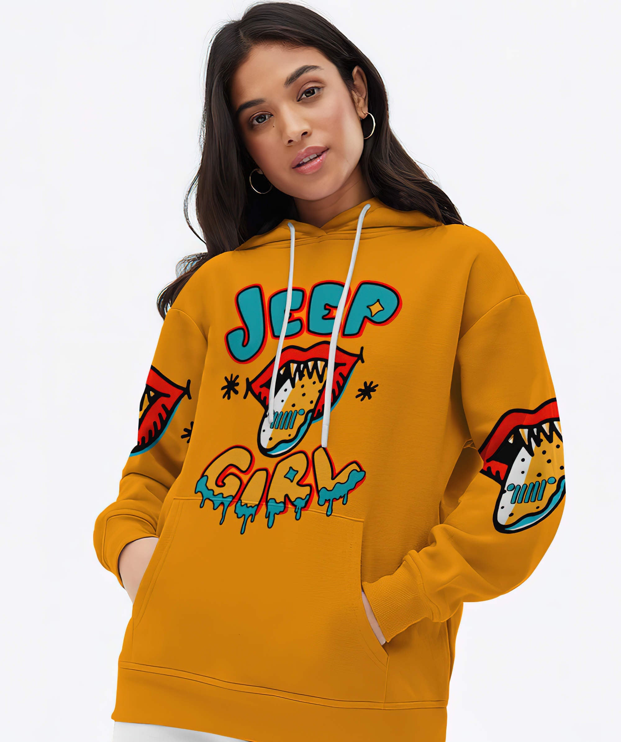 jeep-girl-lips-art-hoodie