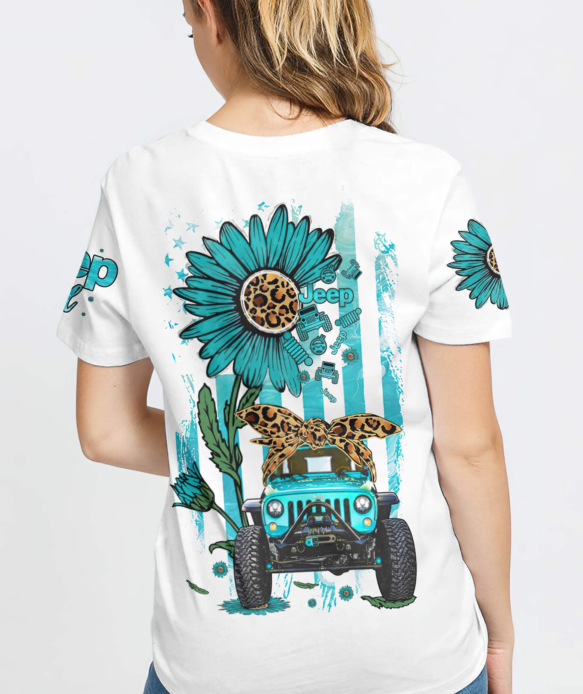 jeep-daisy-leopard-teal-t-shirt